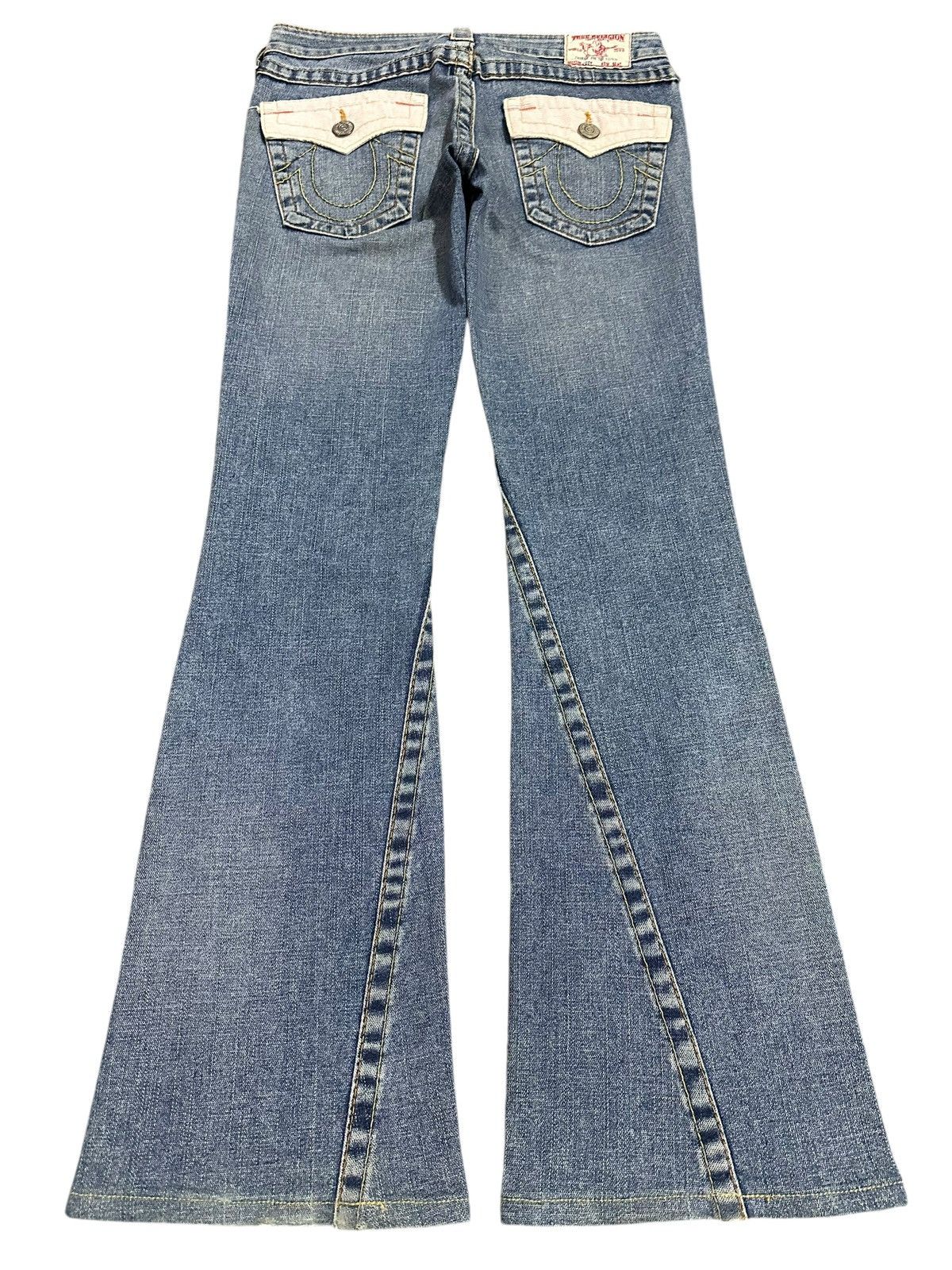 Japanese Brand Vintage Made in USA True Religion Bootcut Bell Bottom Jeans Size US 28 / EU 44 - 2 Thumbnail