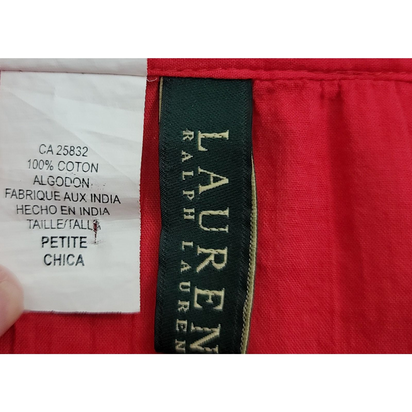 Lauren Ralph Lauren Lauren Ralph Lauren Red Pleated Long Sleeves Top/Dress Small Size S / US 4 / IT 40 - 5 Thumbnail