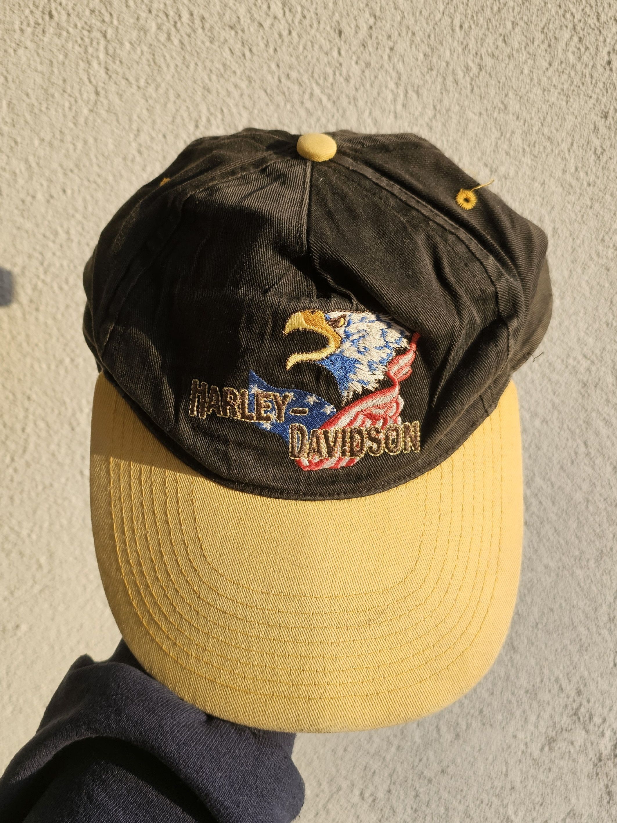 Harley Davidson Harley Davidson Vintage Distressed Hat Size ONE SIZE - 2 Thumbnail