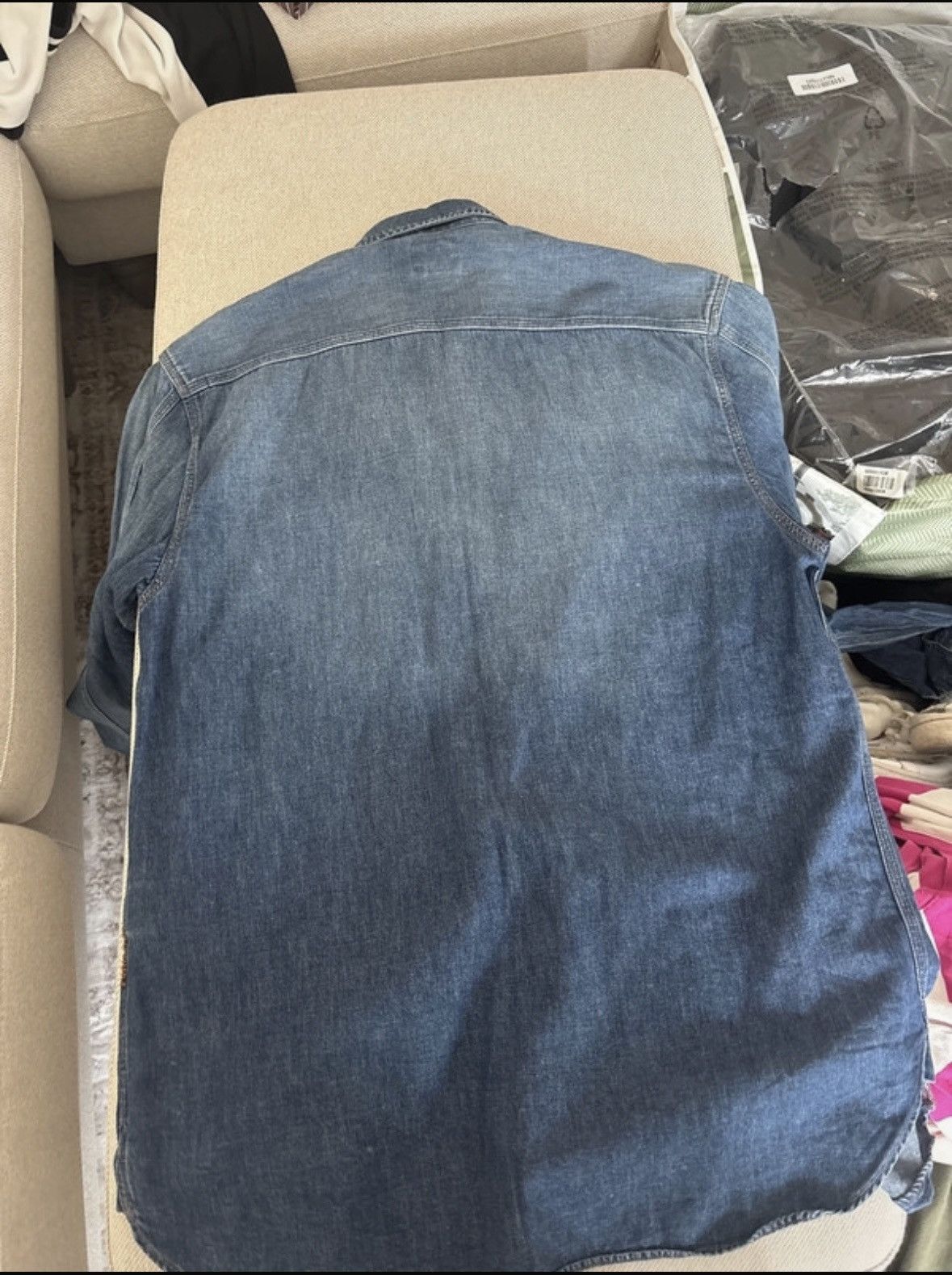Paul Smith Red Ear Paul Smith Red Ear Denim Shirt Selvedge Workwear Overshirt Size US XL / EU 56 / 4 - 5 Thumbnail