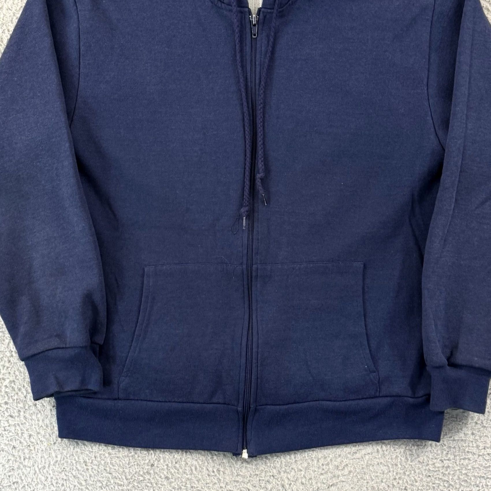 Vintage VINTAGE Coleman Thermal Lined Sweatshirt Mens Medium Blue Zip Up 90s Hoodie Size US L / EU 52-54 / 3 - 2 Thumbnail