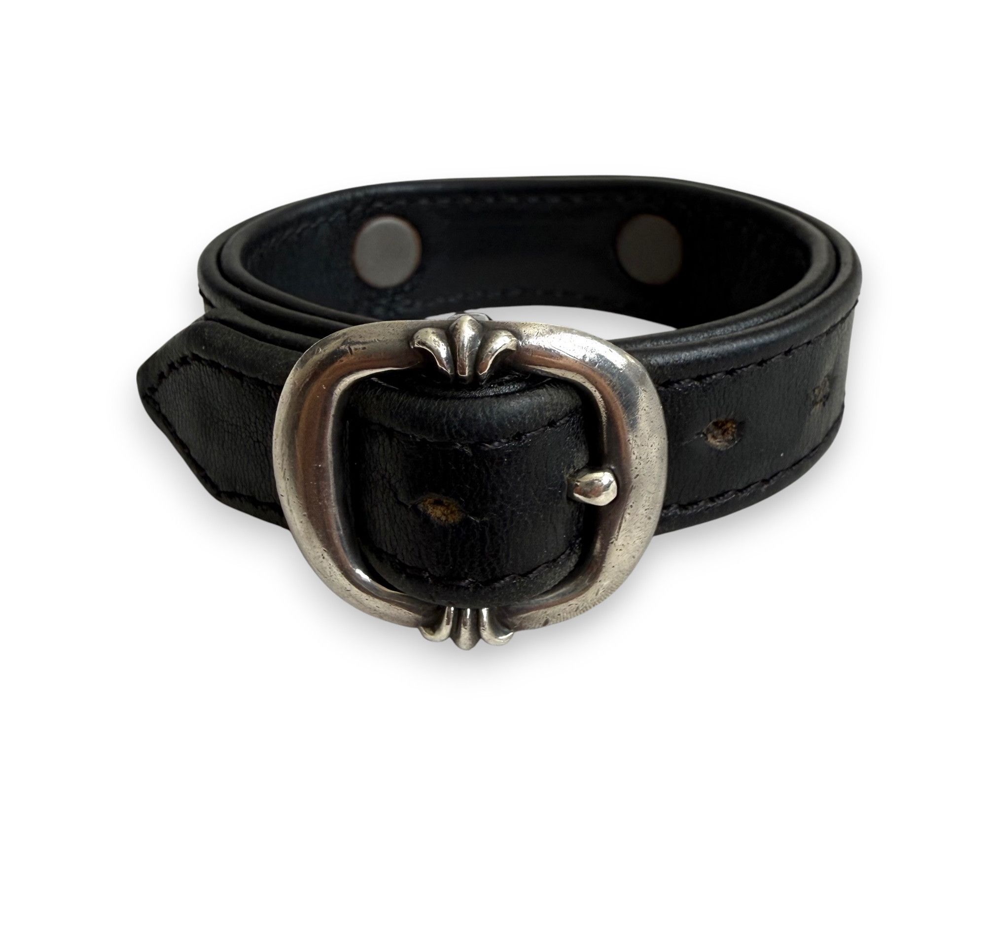 Chrome Hearts Chrome Hearts Gunslinger Scroll Leather Bracelet Size ONE SIZE - 2 Thumbnail