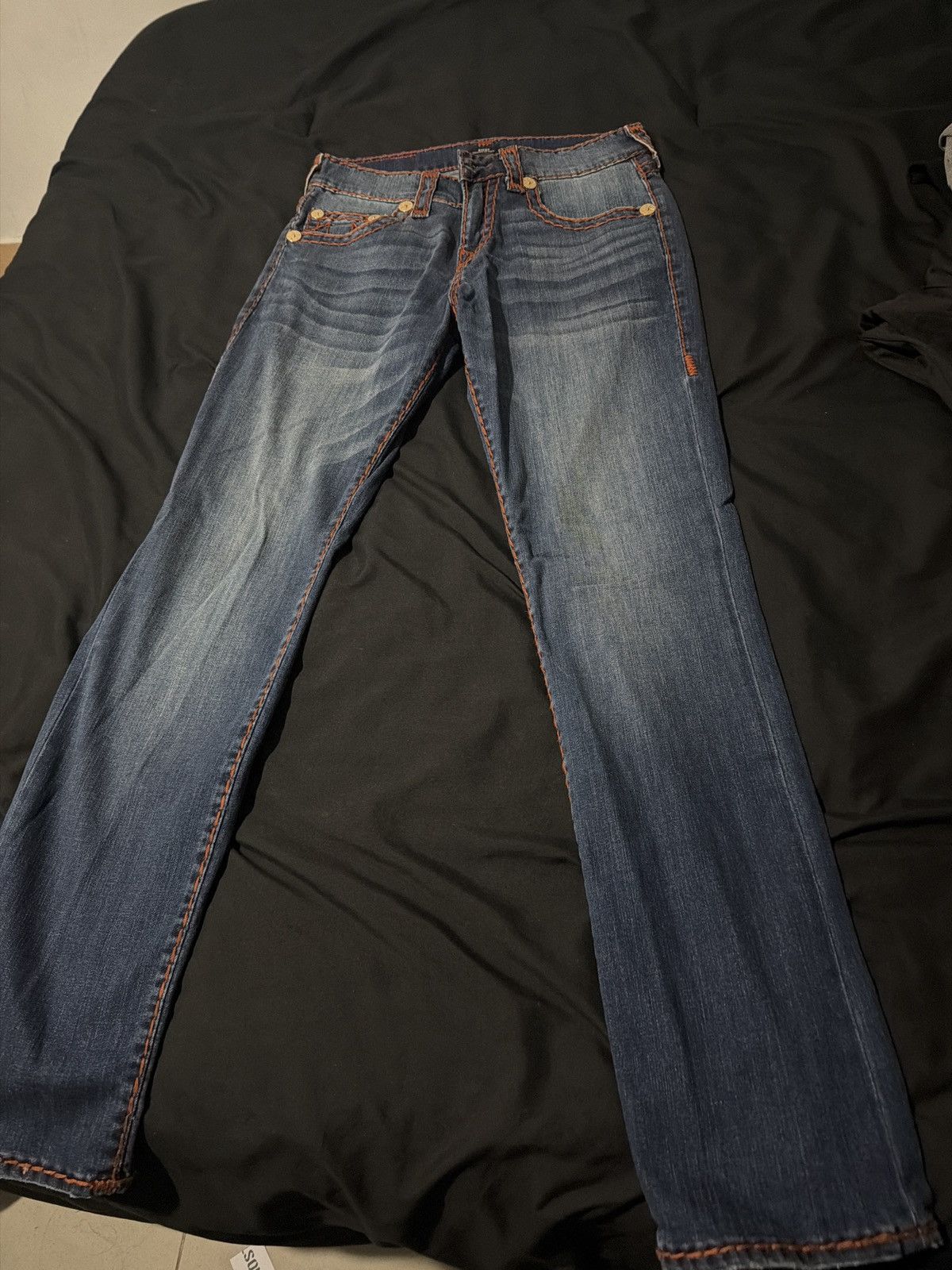 True Religion True religion demin with brown stitching Size US 30 / EU 46 - 1 Thumbnail