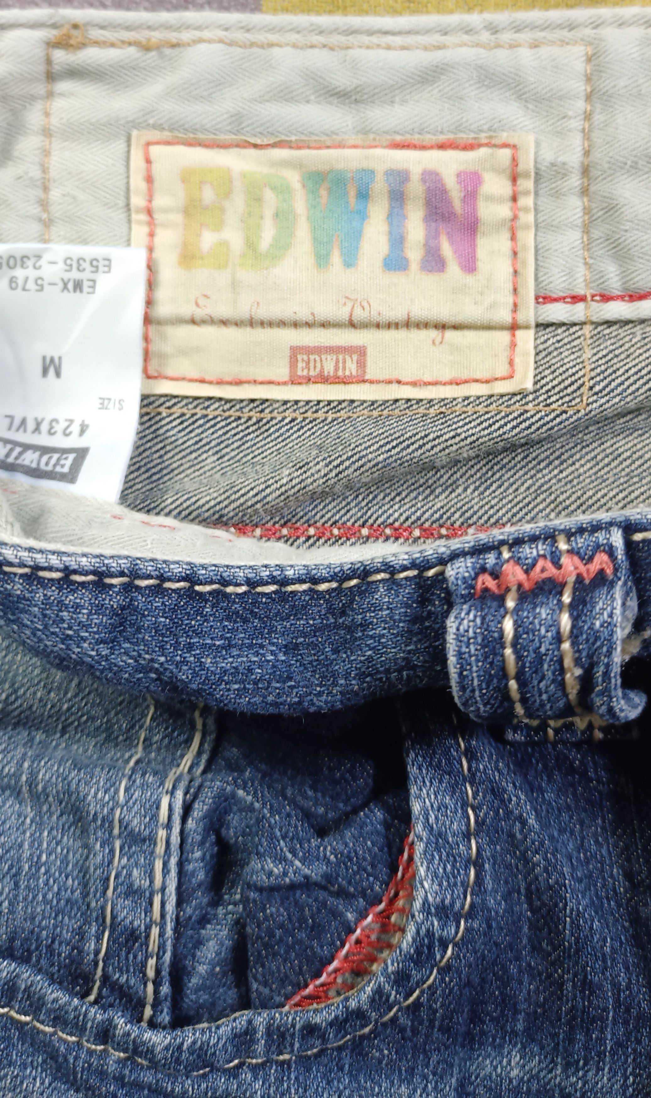 Edwin × If Six Was Nine Vintage🔥Edwin Exclusive Vintage Distressed Jeans Size 32" / US 10 / IT 46 - 13 Thumbnail