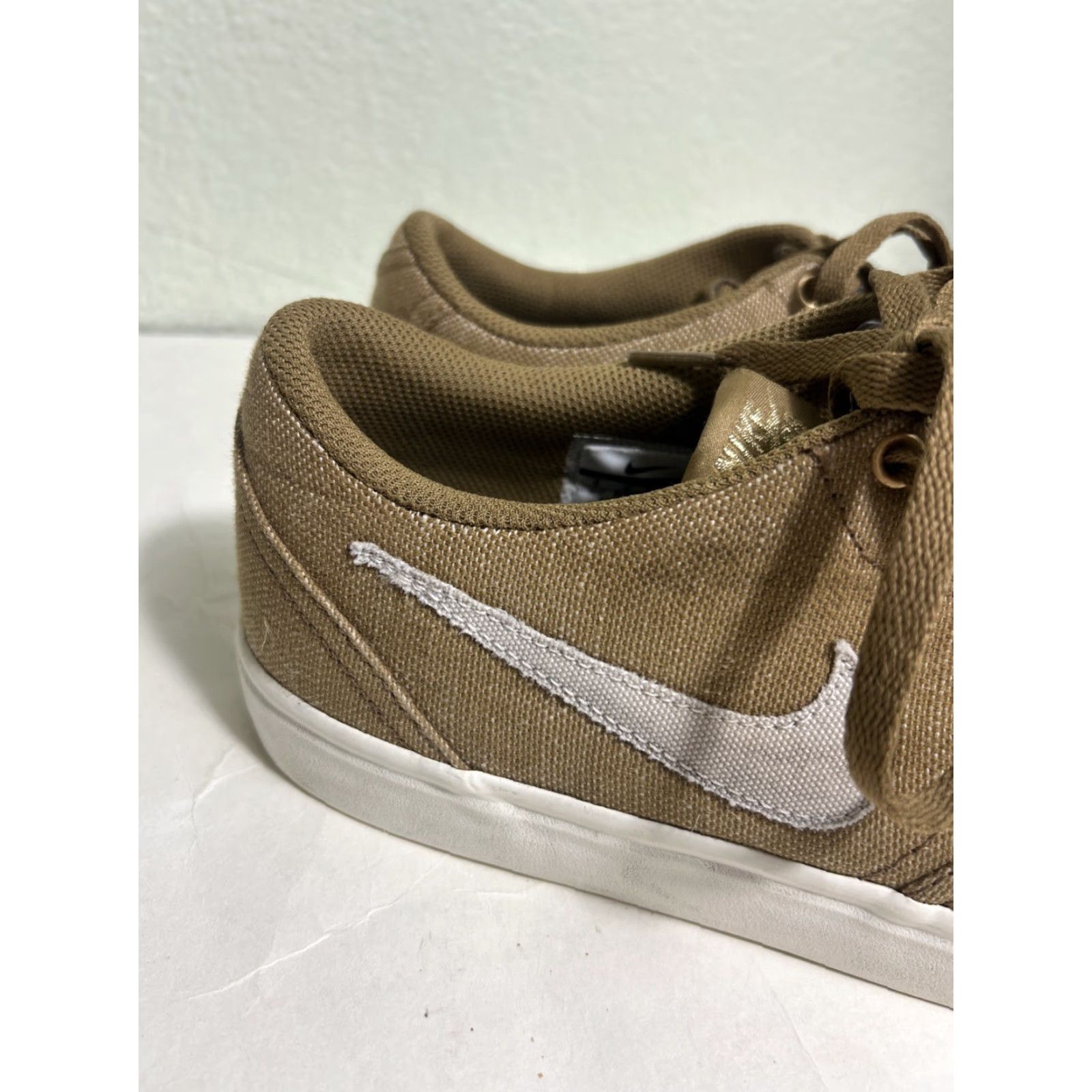 Nike RARE Nike SB Check Solar Golden Beige Canvas Premium Sneakers Sz 9 844493-211 Size US 9 / EU 42 - 5 Thumbnail