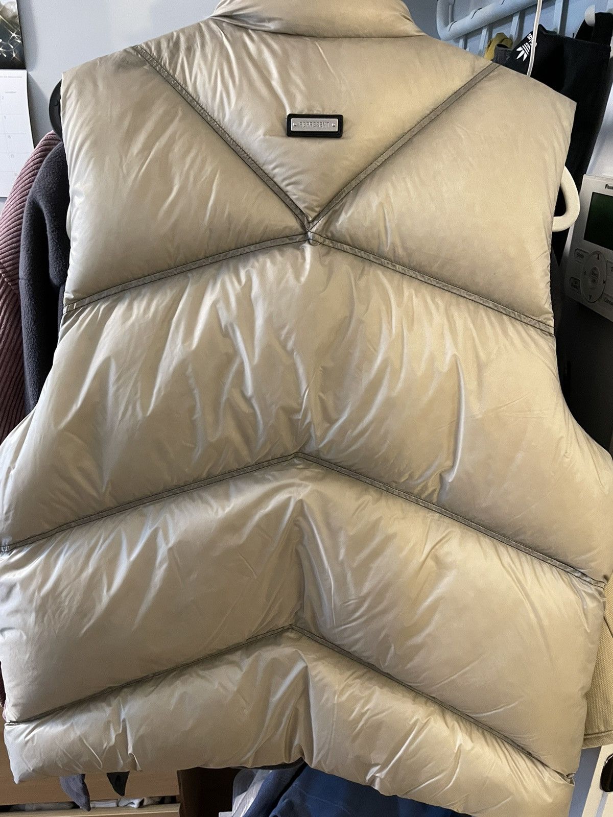 Represent Clo. Represent clo Washed Puffer Gillet Vest Beige Medium Size US M / EU 48-50 / 2 - 4 Thumbnail