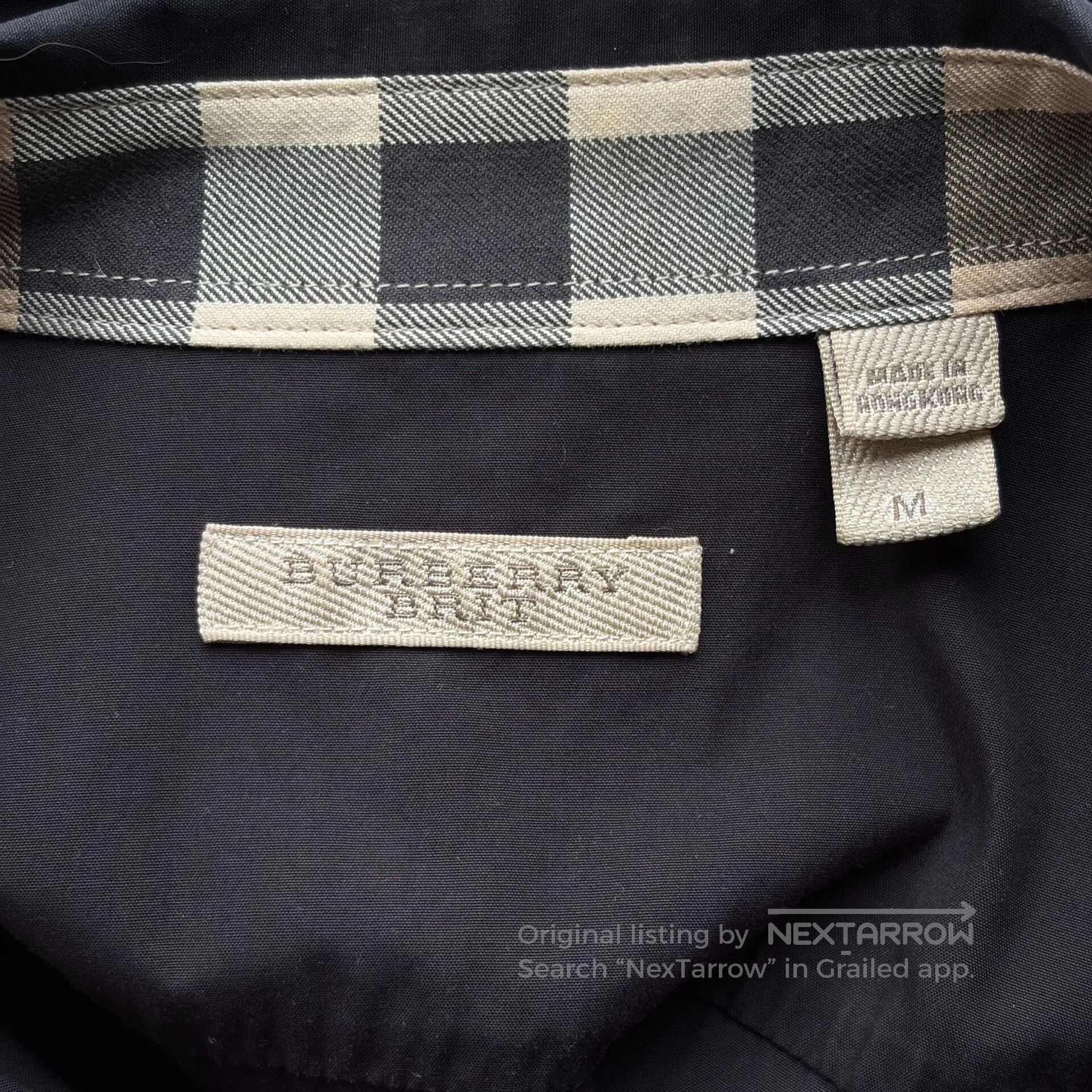 Burberry Burberry Check Panel Black Shirt. Size US M / EU 48-50 / 2 - 5 Thumbnail