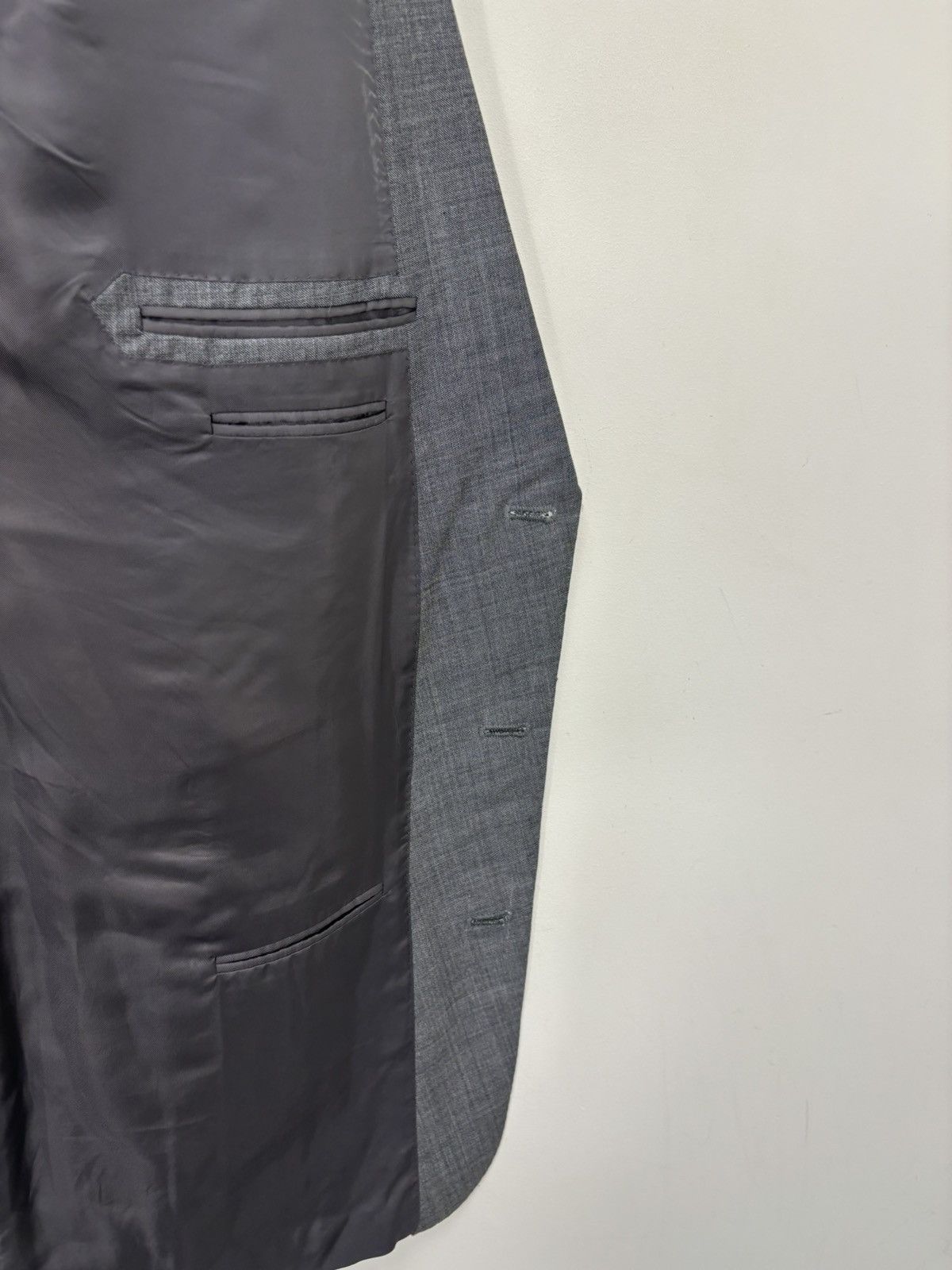 Ermenegildo Zegna Ermenegildo Zegna Su Misura Fit Rom Gray Formal Wool Suit Size 54L - 14 Thumbnail