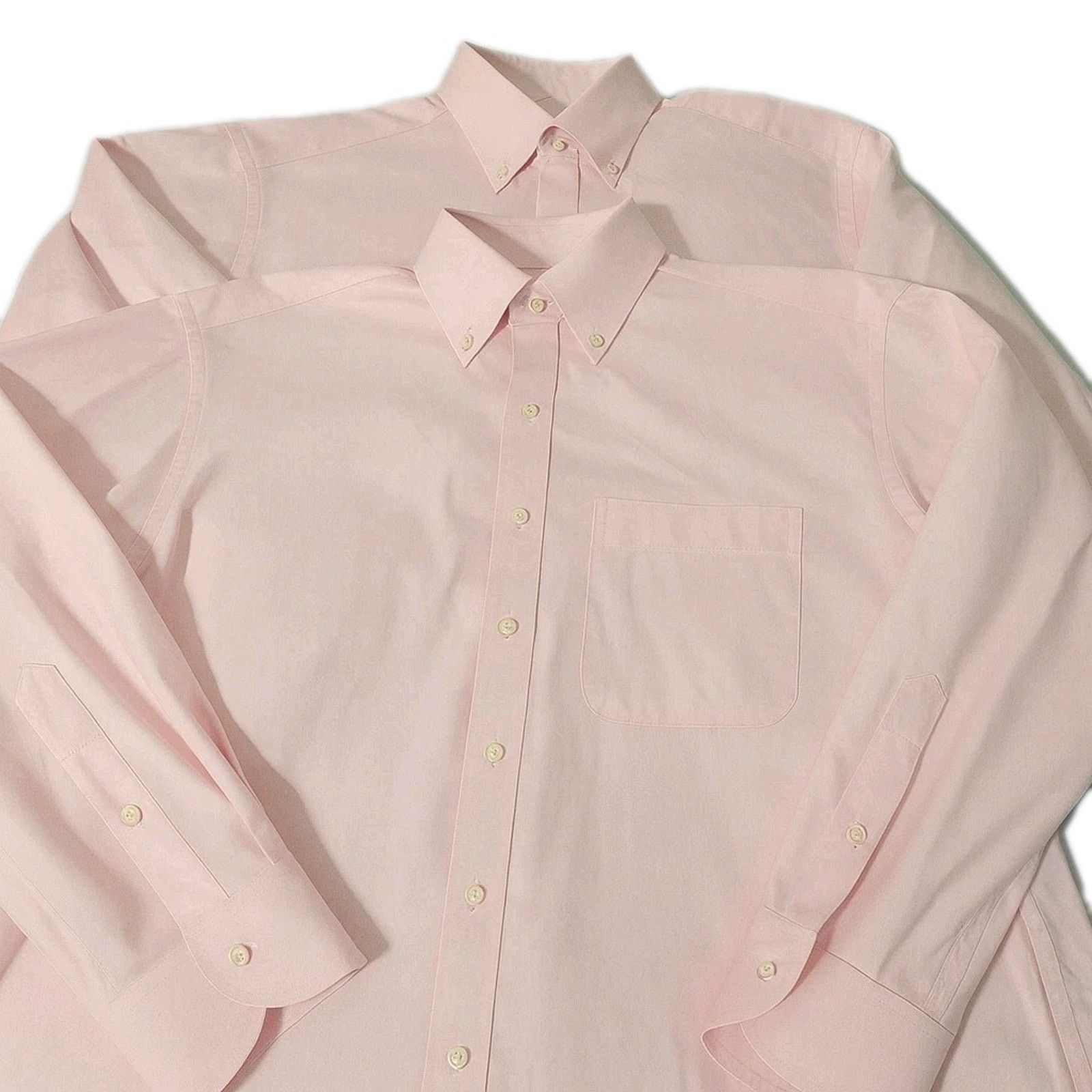 Proper Cloth LOT OF 4 PROPER CLOTH Pink L/S Dress Shirts Mens 17.5 - 33 Size US XXL / EU 58 / 5 - 3 Thumbnail