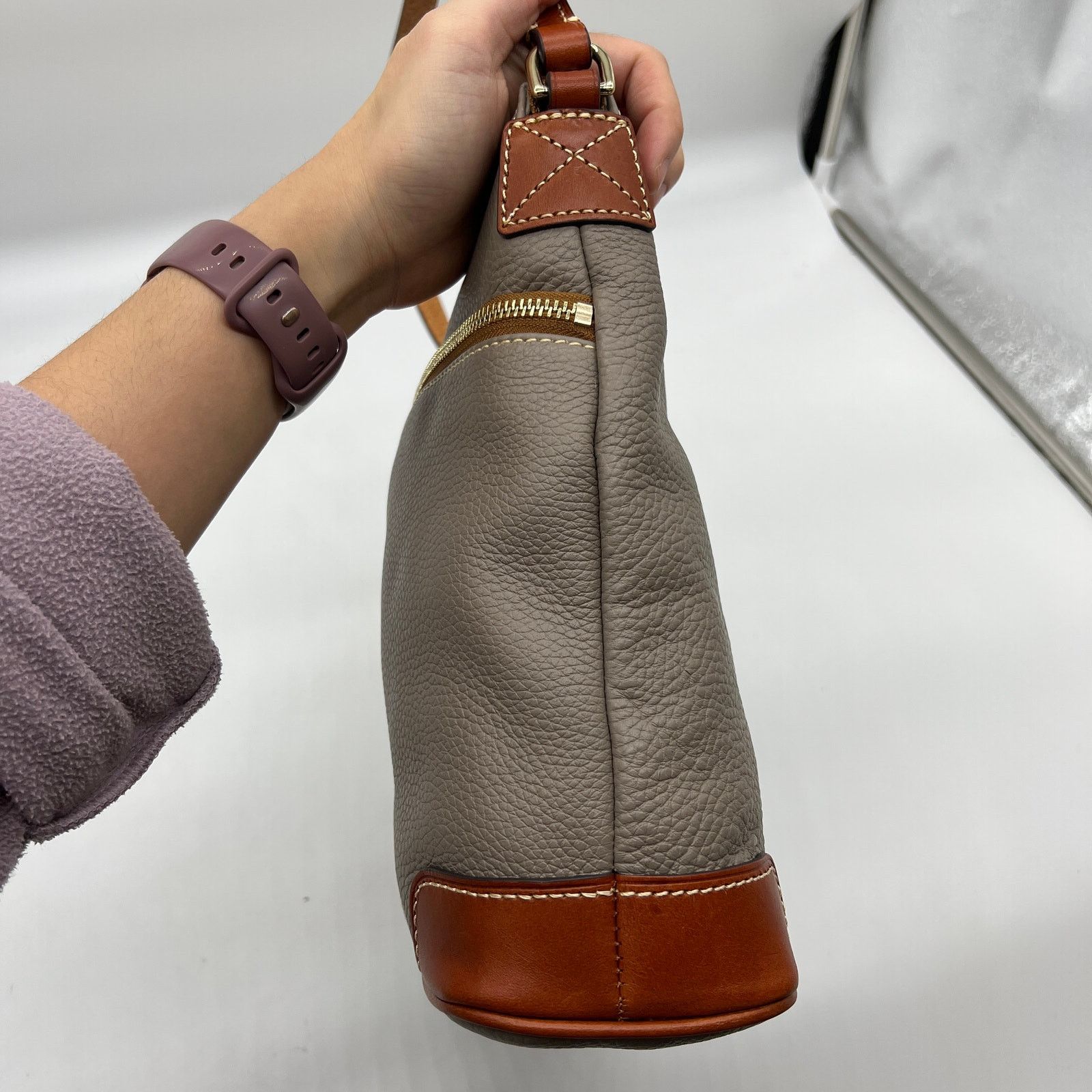 Dooney & Bourke Dooney & Bourke Pebble Leather Purse Smoke Color Size ONE SIZE - 8 Thumbnail