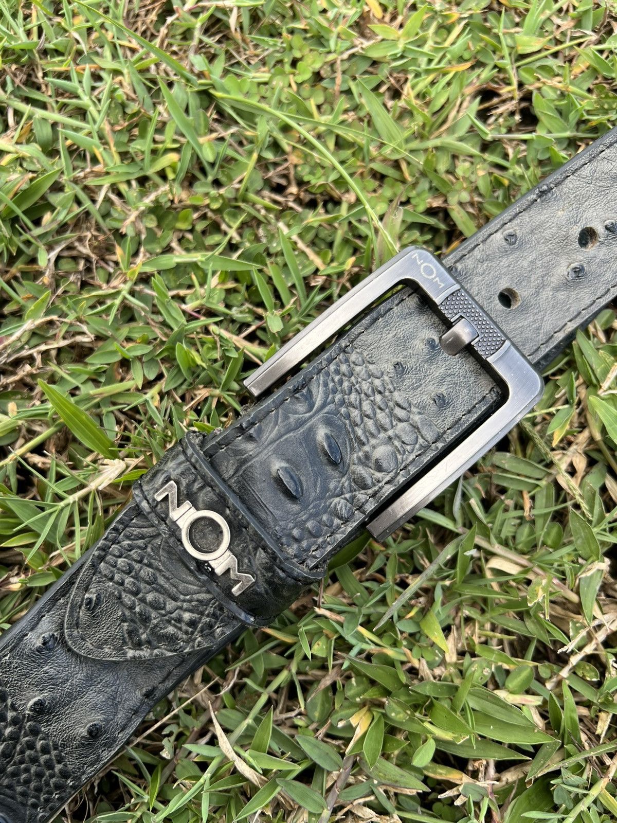 Genuine Leather Ostrich Genuine Leather Belt Size ONE SIZE - 1 Thumbnail