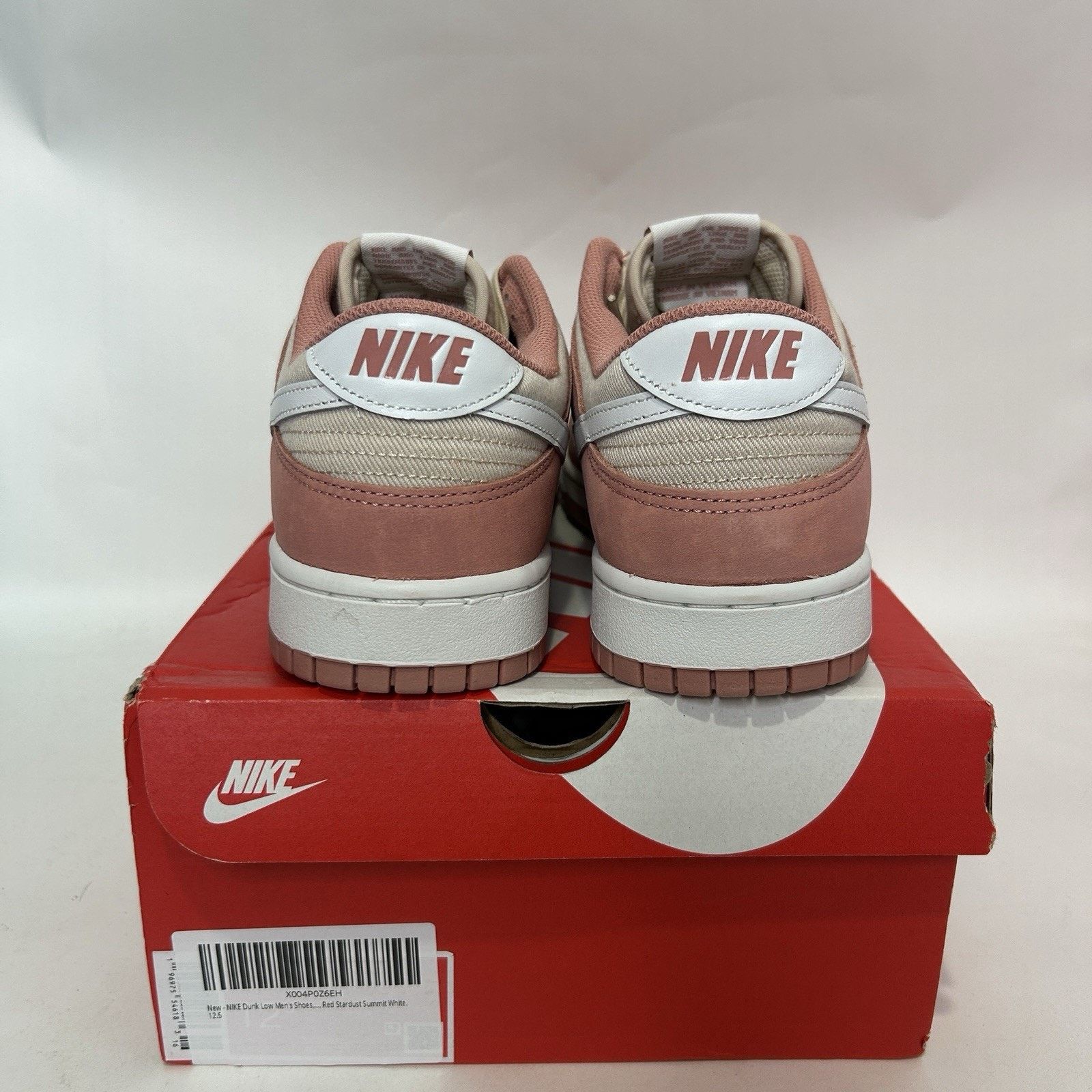 Nike Nike Dunk Low Retro PRM “Red Stardust Summit White” Size US 12.5 / EU 45-46 - 4 Thumbnail