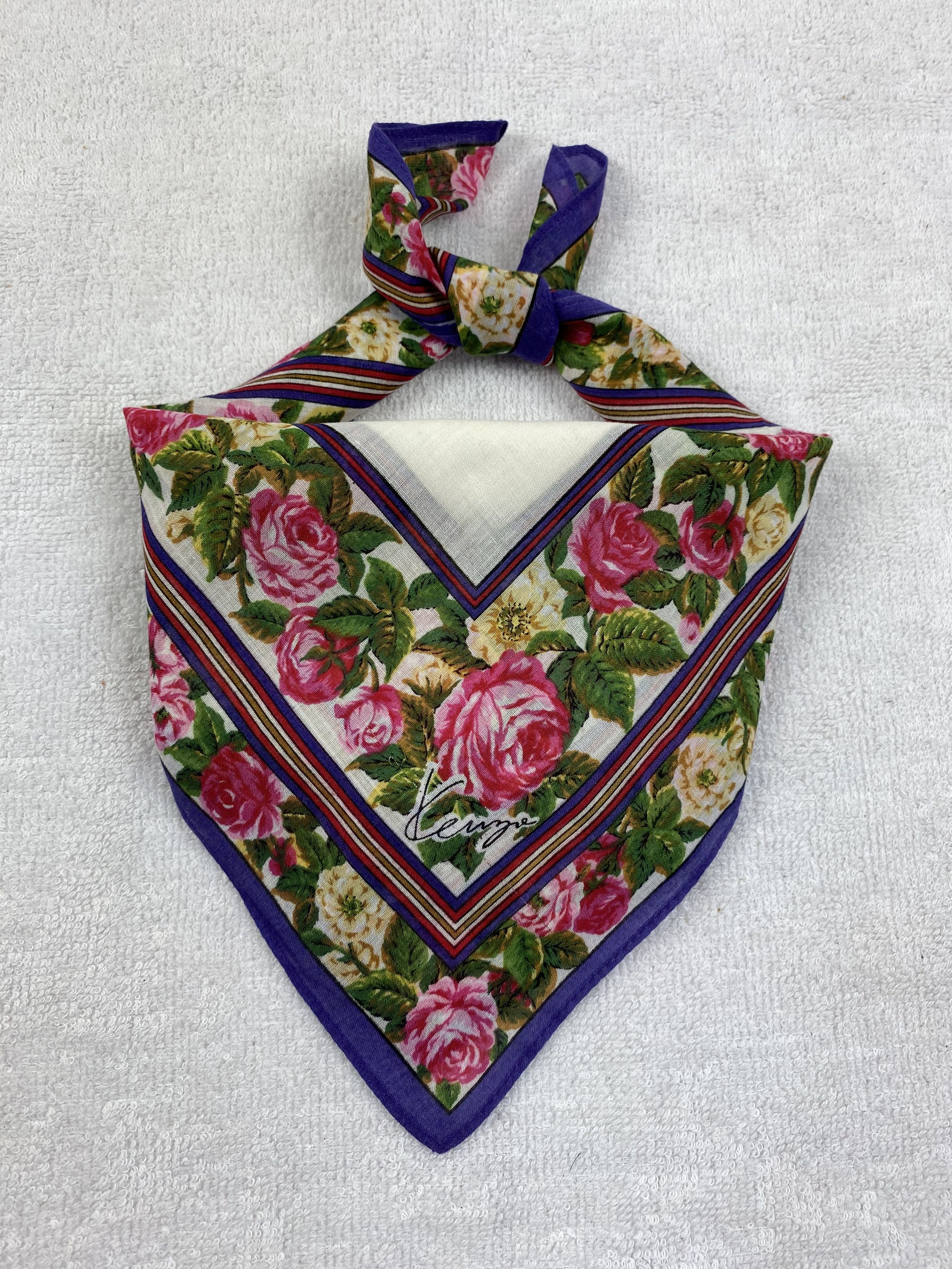 Kenzo × Vintage Kenzo Bandana / Handkerchief / Neckerchief Size ONE SIZE - 1 Thumbnail