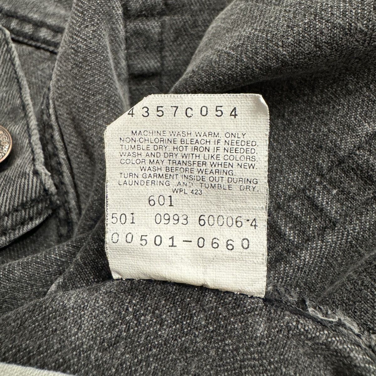Levi's 90’s Vintage Levi’s 501-0660 /Black Denim Pants Size US 29 - 4 Thumbnail