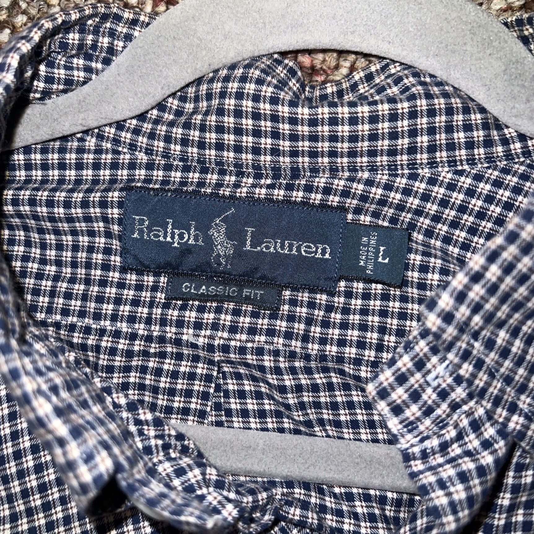 Polo Ralph Lauren Vintage Ralph Lauren Men’s Button-Up Shirt L Blue and Green Plaid Classic Fit Retro 90s Size US L / EU 52-54 / 3 - 2 Thumbnail