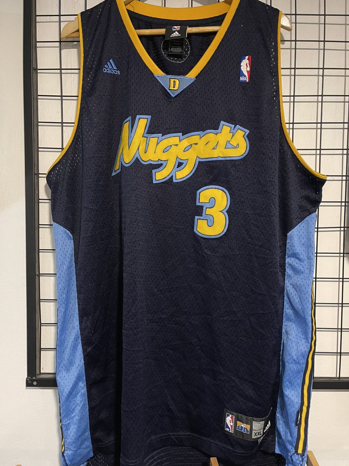 Adidas VINTAGE DENVER NUGGETS 2006 ALLEN INVERSON Size US XXL / EU 58 / 5 - 1 Thumbnail