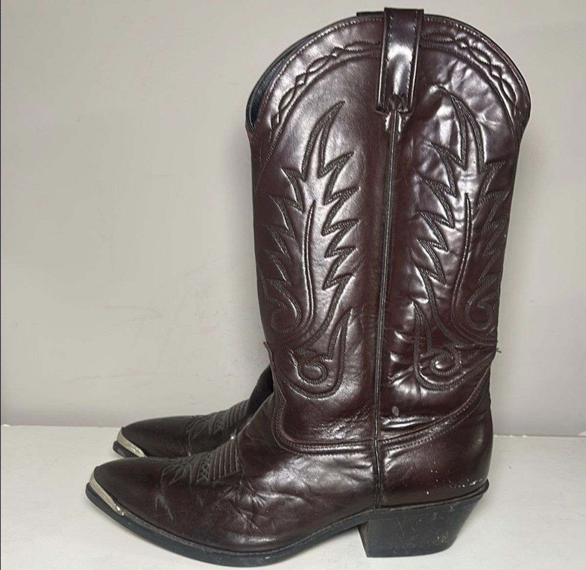 New Rock Burgundy pointed boots Size US 10.5 / EU 43-44 - 2 Thumbnail