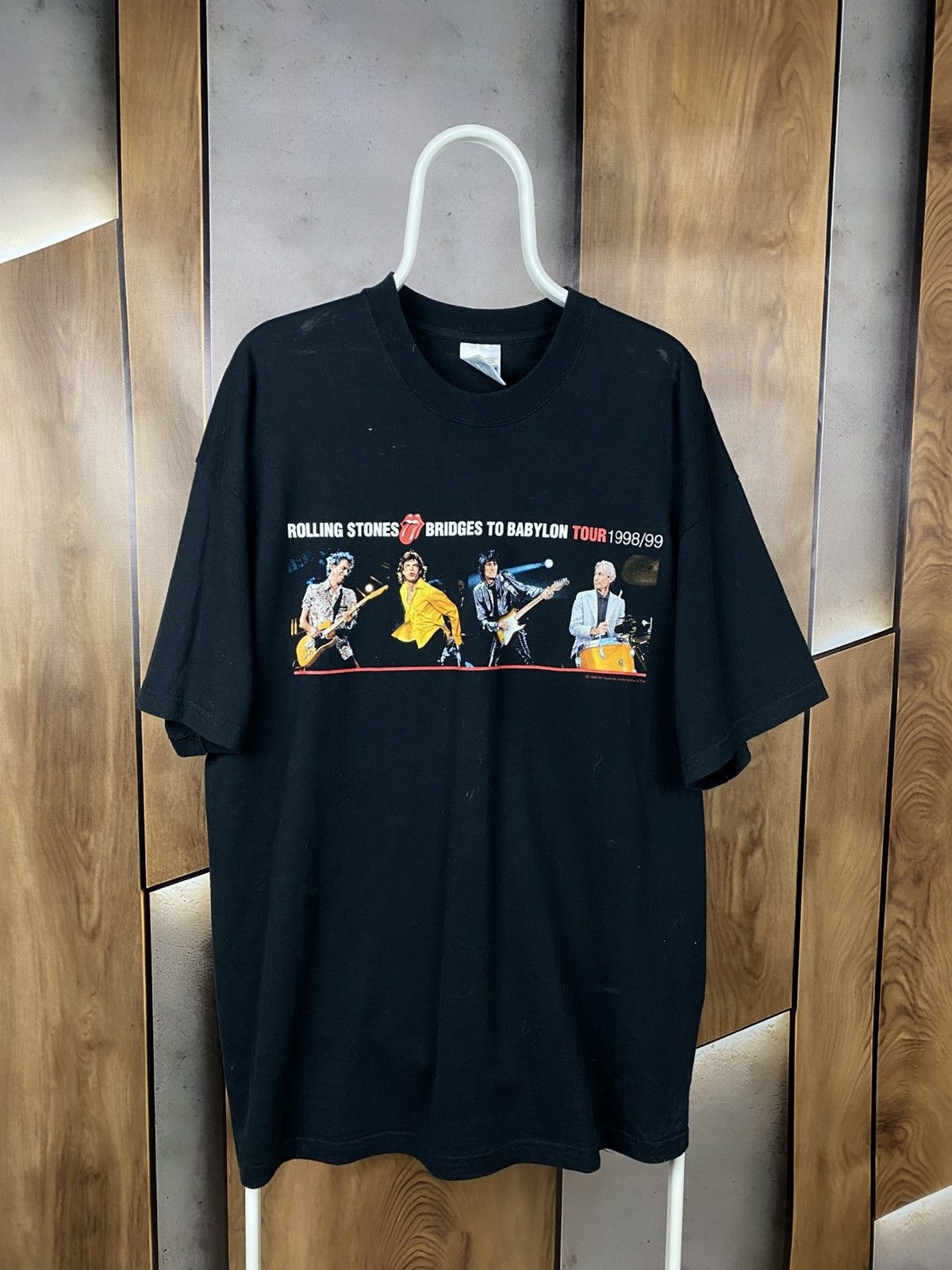 The Rolling Stones 🎸Vintage 1998 T-Shirt The Rolling Stones Bridges To Babylon🎸 Size US XXL / EU 58 / 5 - 1 Thumbnail