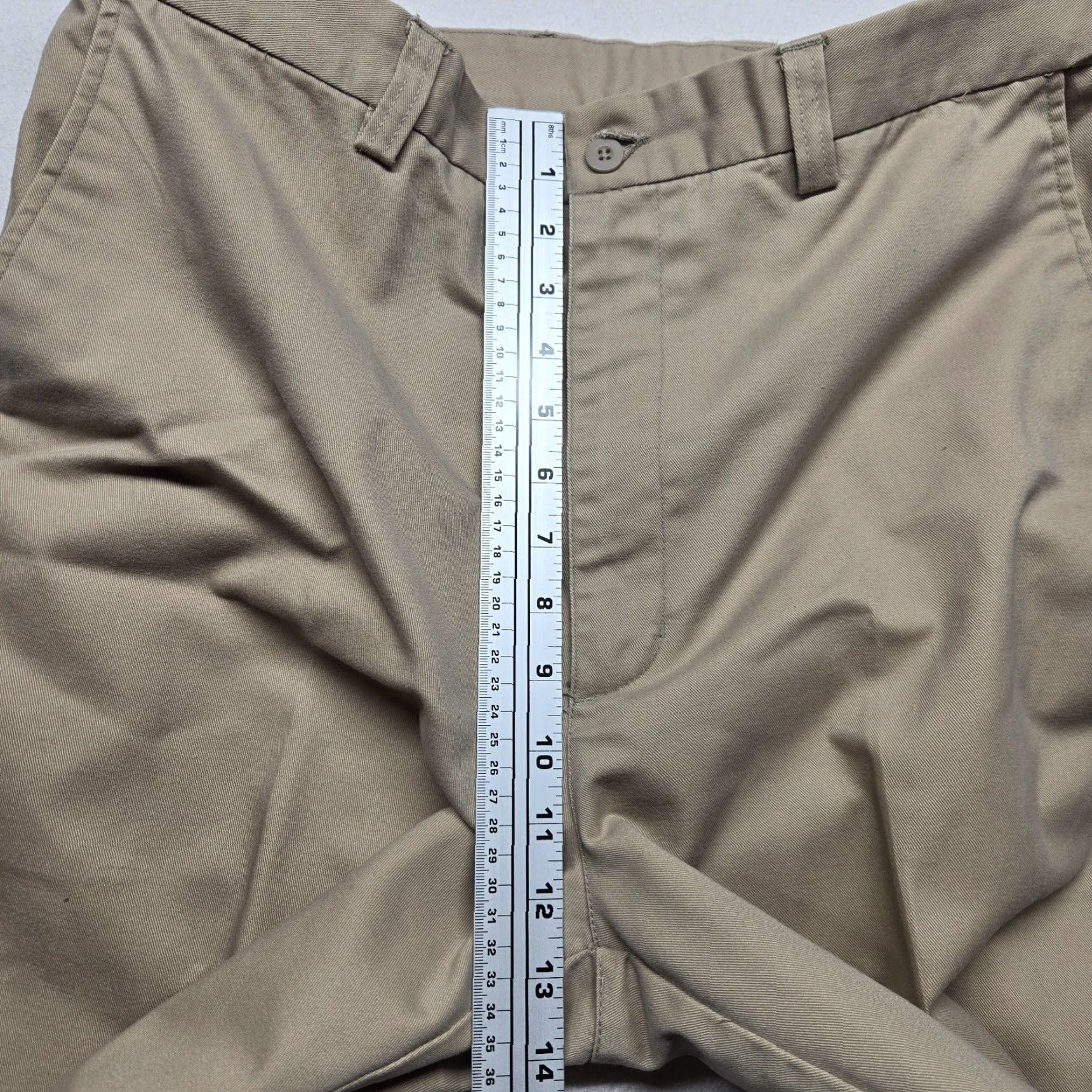 Vintage VINTAGE Puritan Pants Men 36x30 Chino Straight Regular Beige 36" Inseam 30" Cotton Polyester Easy Care Belt Loops Front Pleated Work Casual Size US 36 / EU 52 - 5 Thumbnail