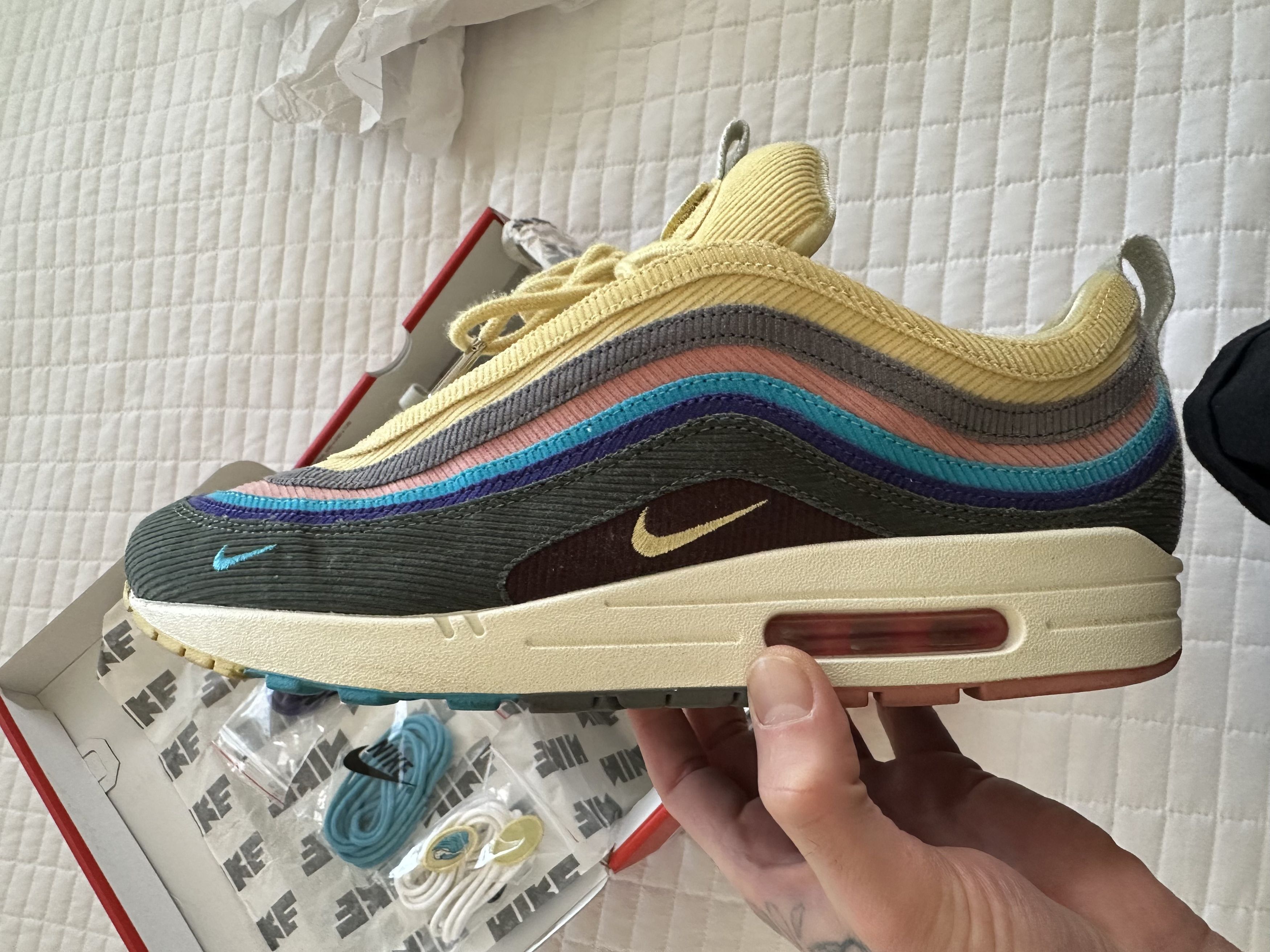 Nike Sean Wotherspoon NIKE AIR MAX 97 Size 11.5 with Box Laces Size US 11.5 / EU 44-45 - 13 Thumbnail