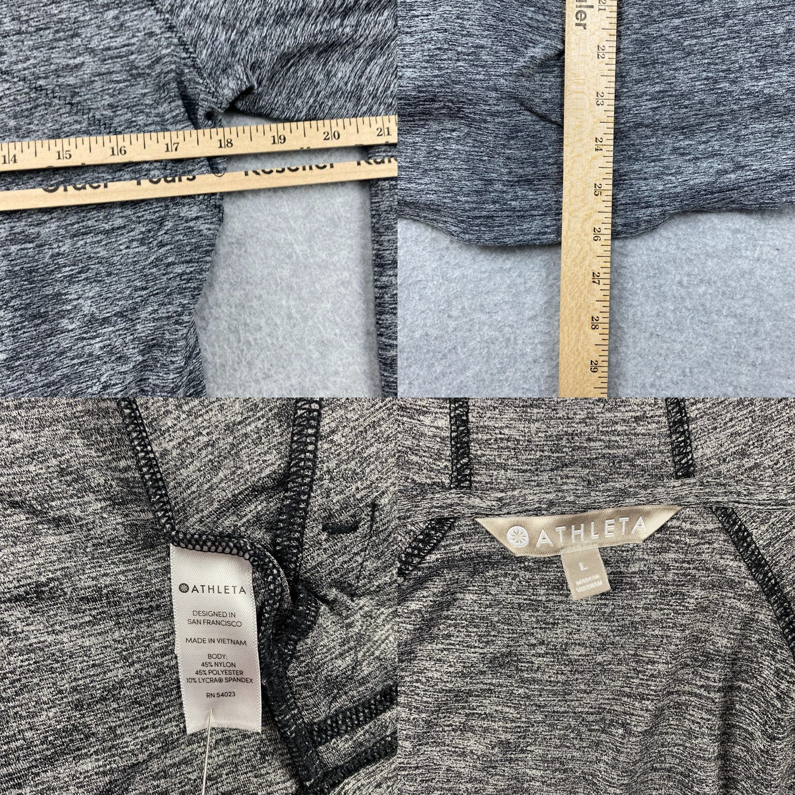 Athleta Athleta Hoodie Women L Black Solid Full Zip Pockets Thumbholes Breathable Activewear Best for Running & Jogging Full Zip Hooded Athleisure Size L / US 10 / IT 46 - 9 Thumbnail