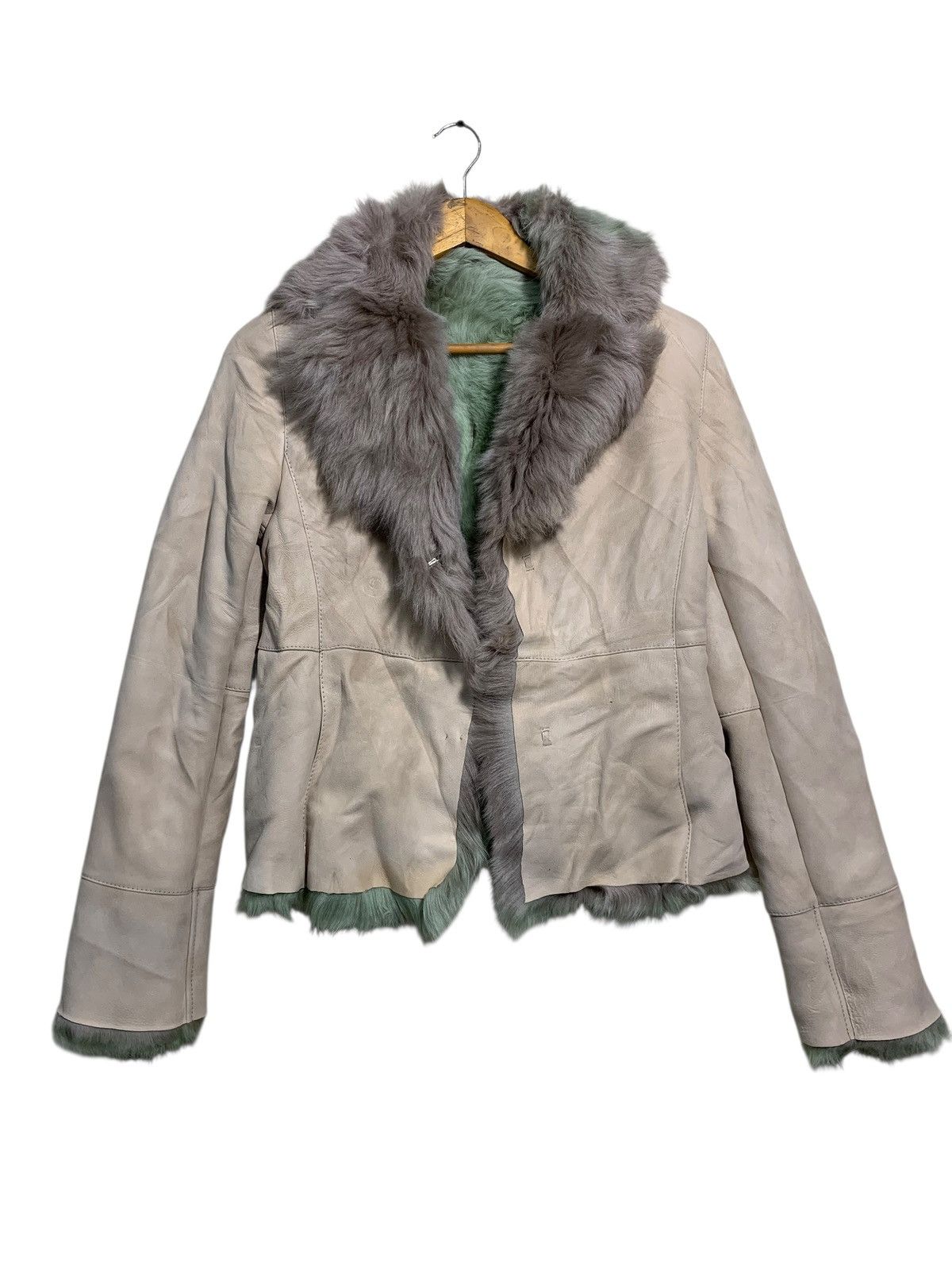 Sagafurs × Toscano 🔥TOSCANO BRISA SPAIN LAMBSKIN LEATHER FUR JACKET Size S / US 4 / IT 40 - 1 Thumbnail