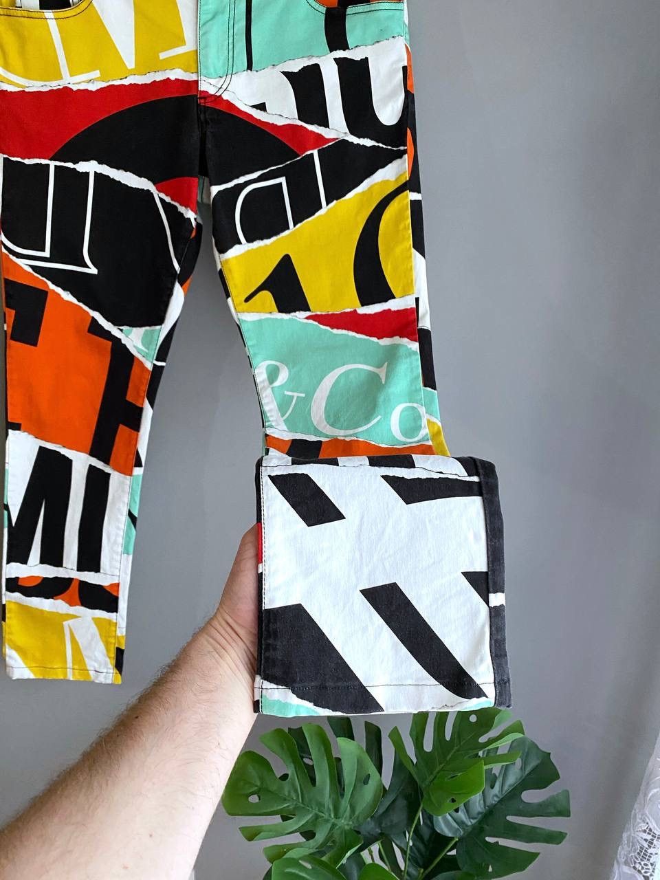 Designer × Moschino RARE MOSCHINO COUTURE Multicolor Print Men's Pant, W34 / L30 Size US 34 / EU 50 - 7 Thumbnail