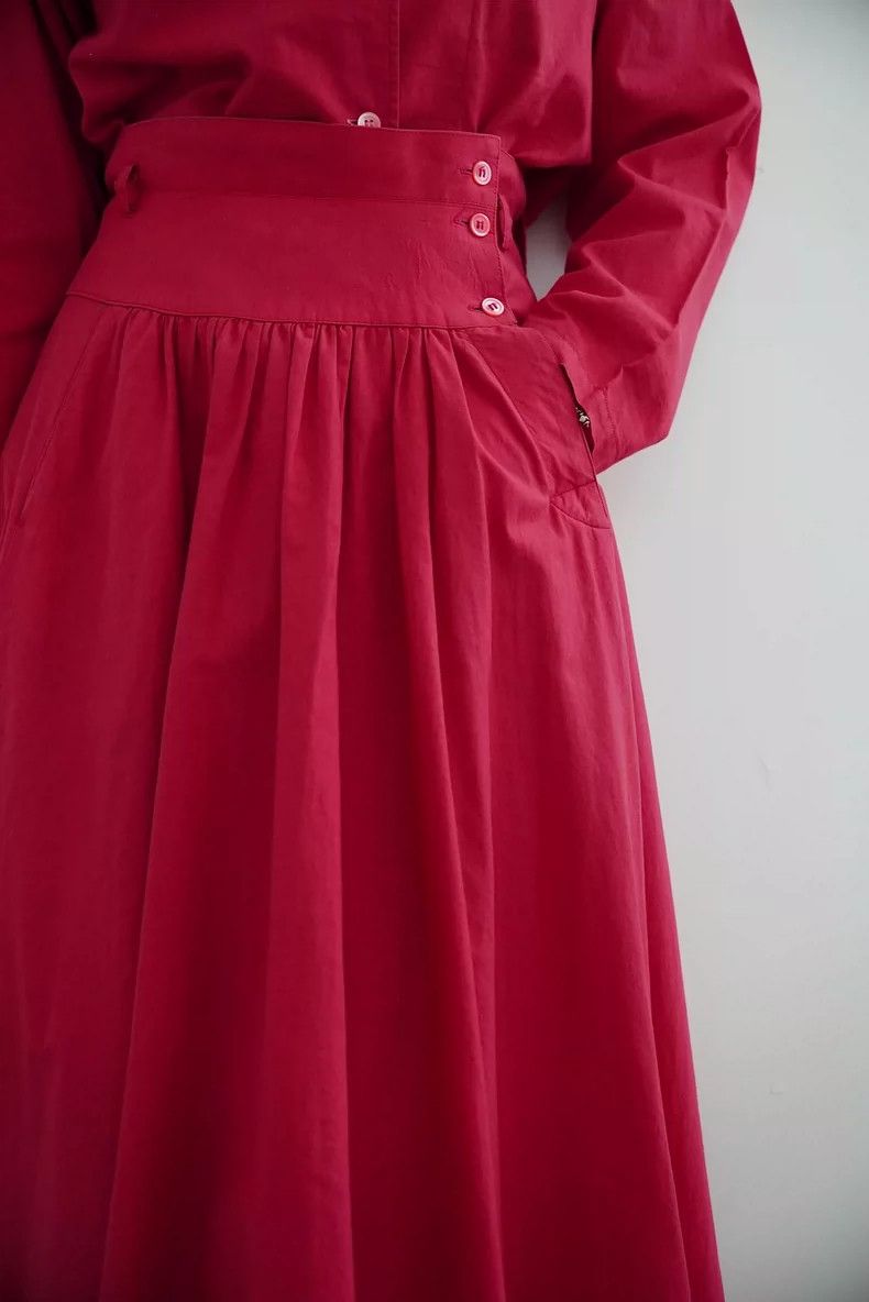 Kenzo KENZO Rose red dress set Size M / US 6-8 / IT 42-44 - 8 Thumbnail