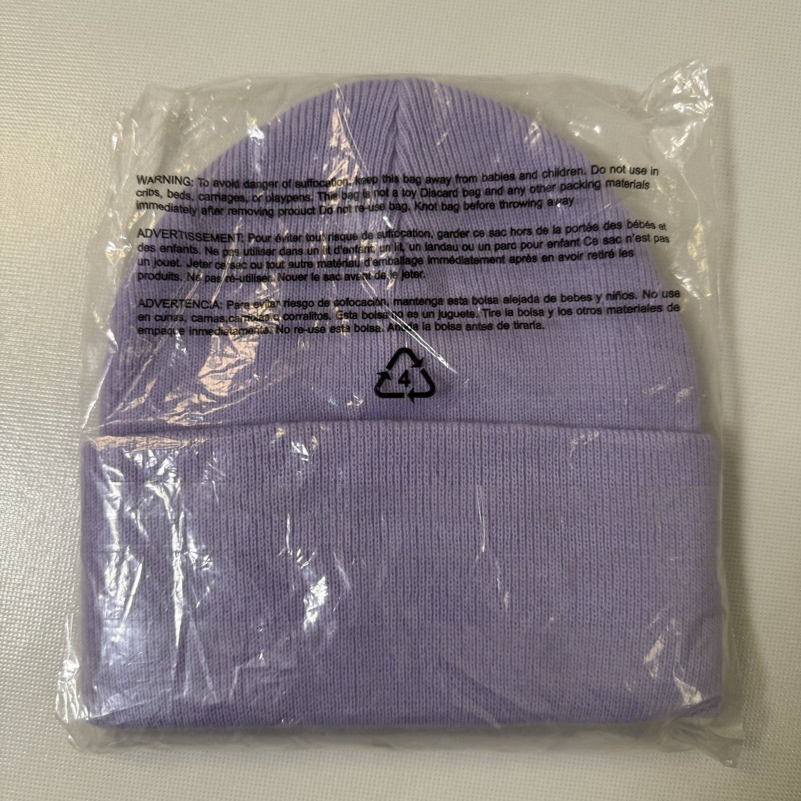 Carhartt Carhartt Youth Knit Cuffed Beanie Hat Light Purple Warm Size ONE SIZE - 2 Thumbnail