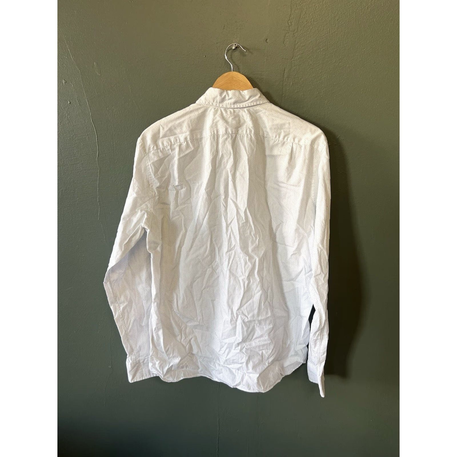 J.Crew J.CREW Shirt Mens White Long Sleeve Button-Up Slim Fit Size L Size 42R - 2 Thumbnail