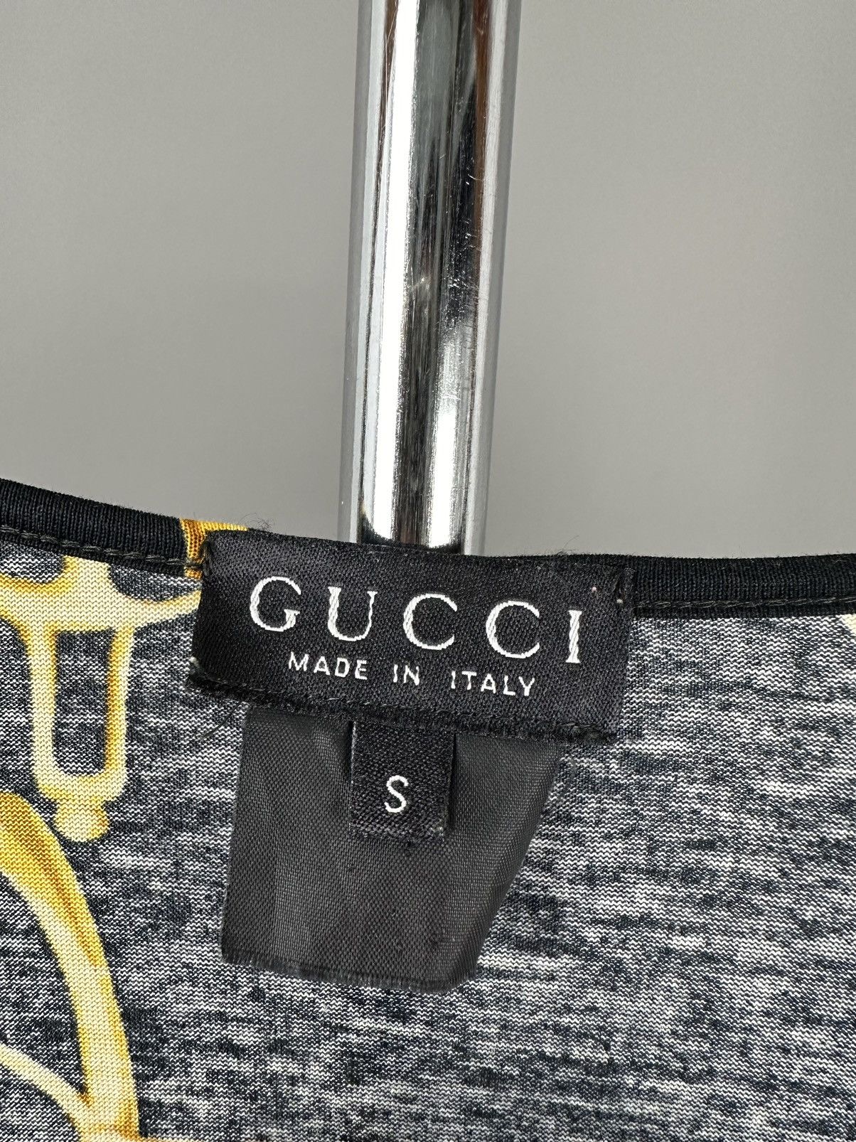 Gucci × Tom Ford Gucci - Tom ford - 1993 HorseBit AllOver Pattern Long Sleeve Size S / US 4 / IT 40 - 9 Thumbnail