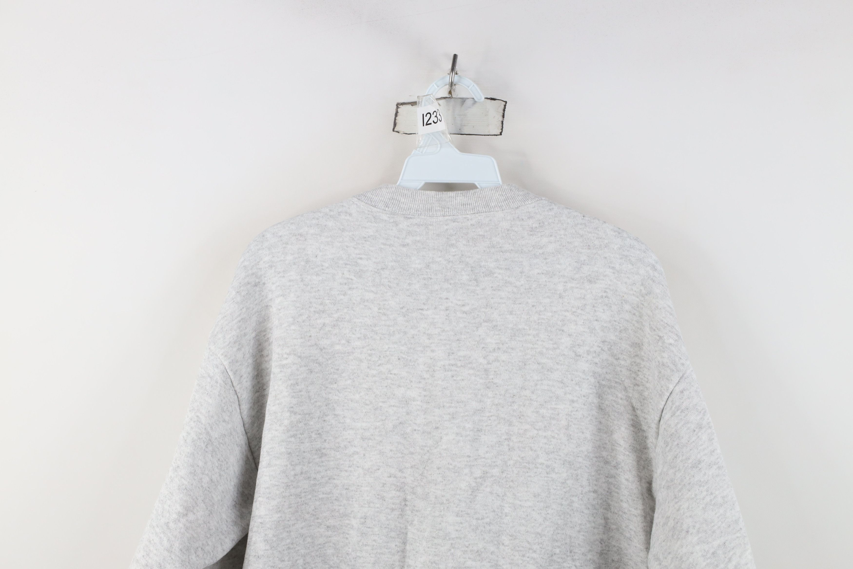 Vintage Vintage 90s Streetwear Crewneck Sweatshirt Heather Gray USA Size US M / EU 48-50 / 2 - 8 Thumbnail