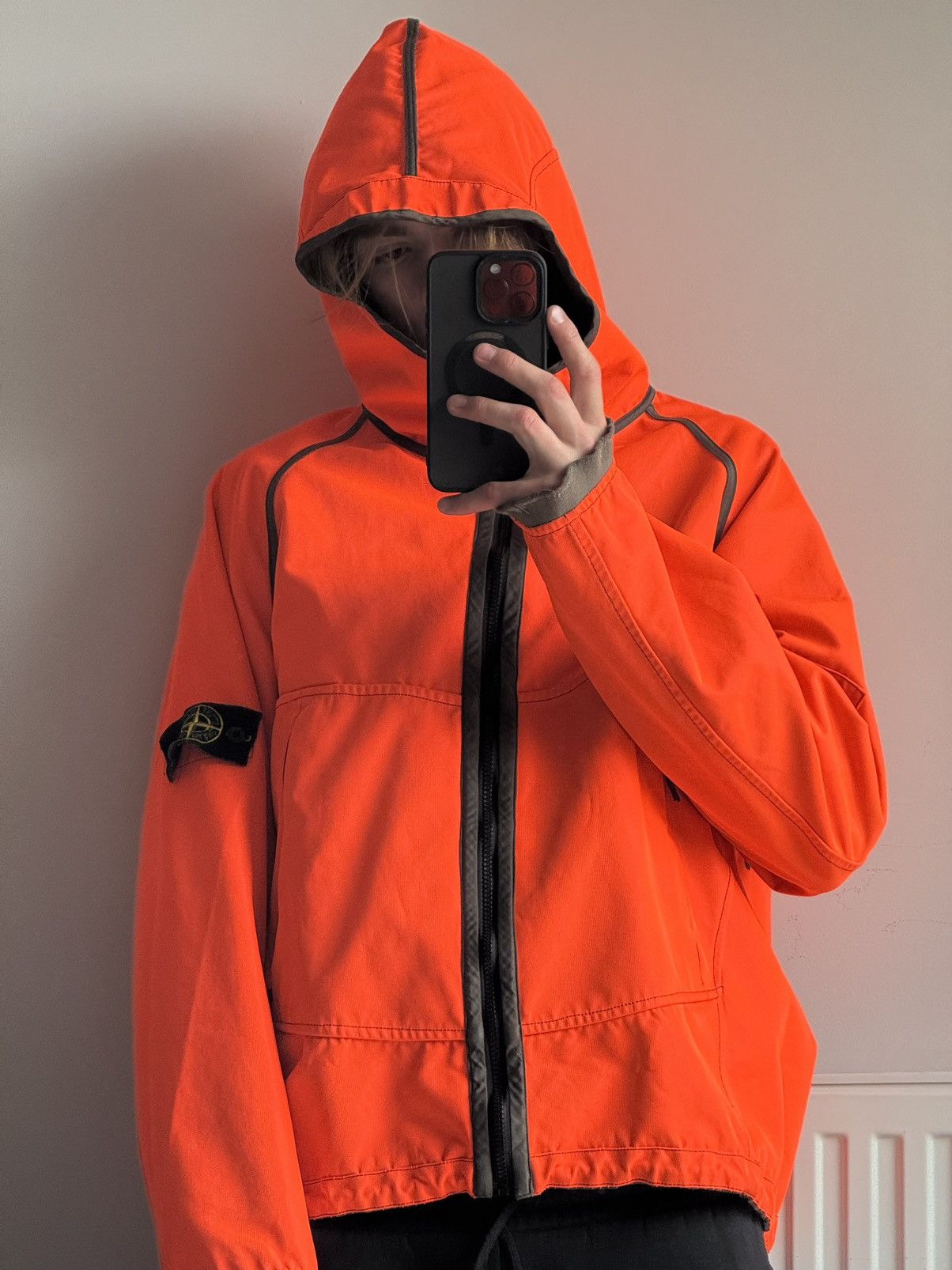 Stone Island Stone Island Fluorescent Orange Reversible Jacket AW05 Size US XL / EU 56 / 4 - 15 Thumbnail