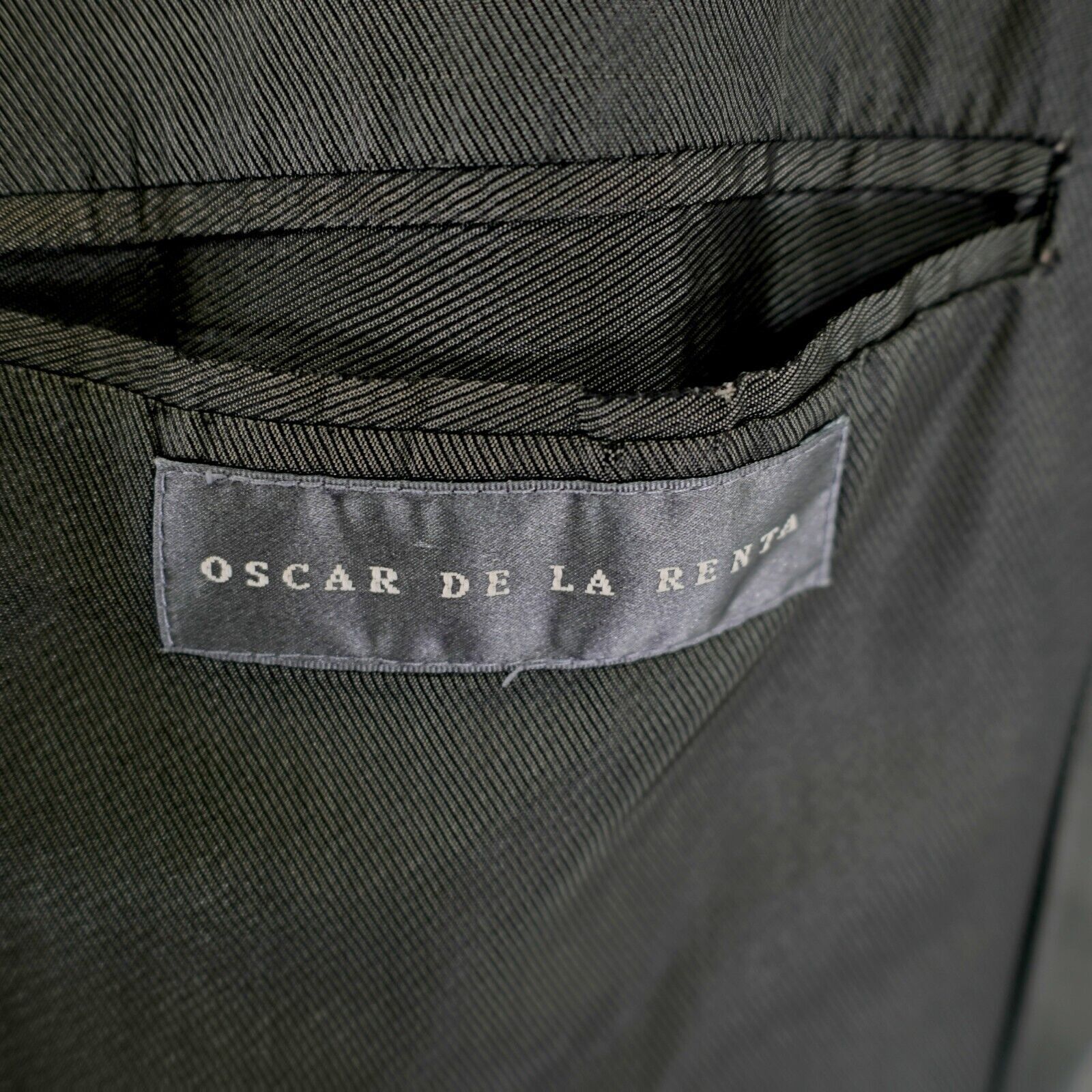 Oscar De La Renta Oscar De La Renta Blue Wool 2 Bronze Button Blazer 42L / Sli Size 38R - 8 Thumbnail