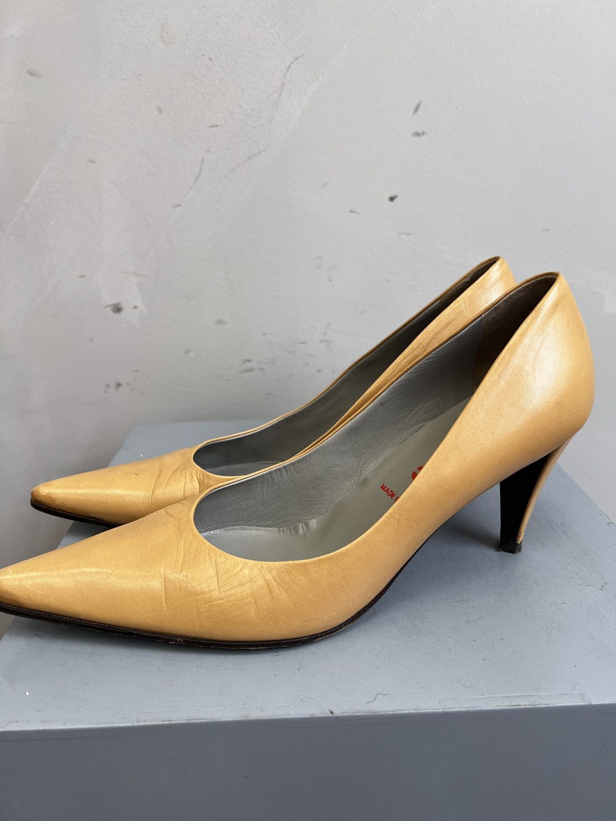 Designer × Miu Miu VINTAGE HYPE HEEL LEATHER MIU MIU SHOES LEATHER Size US 9.5 / IT 39.5 - 3 Thumbnail