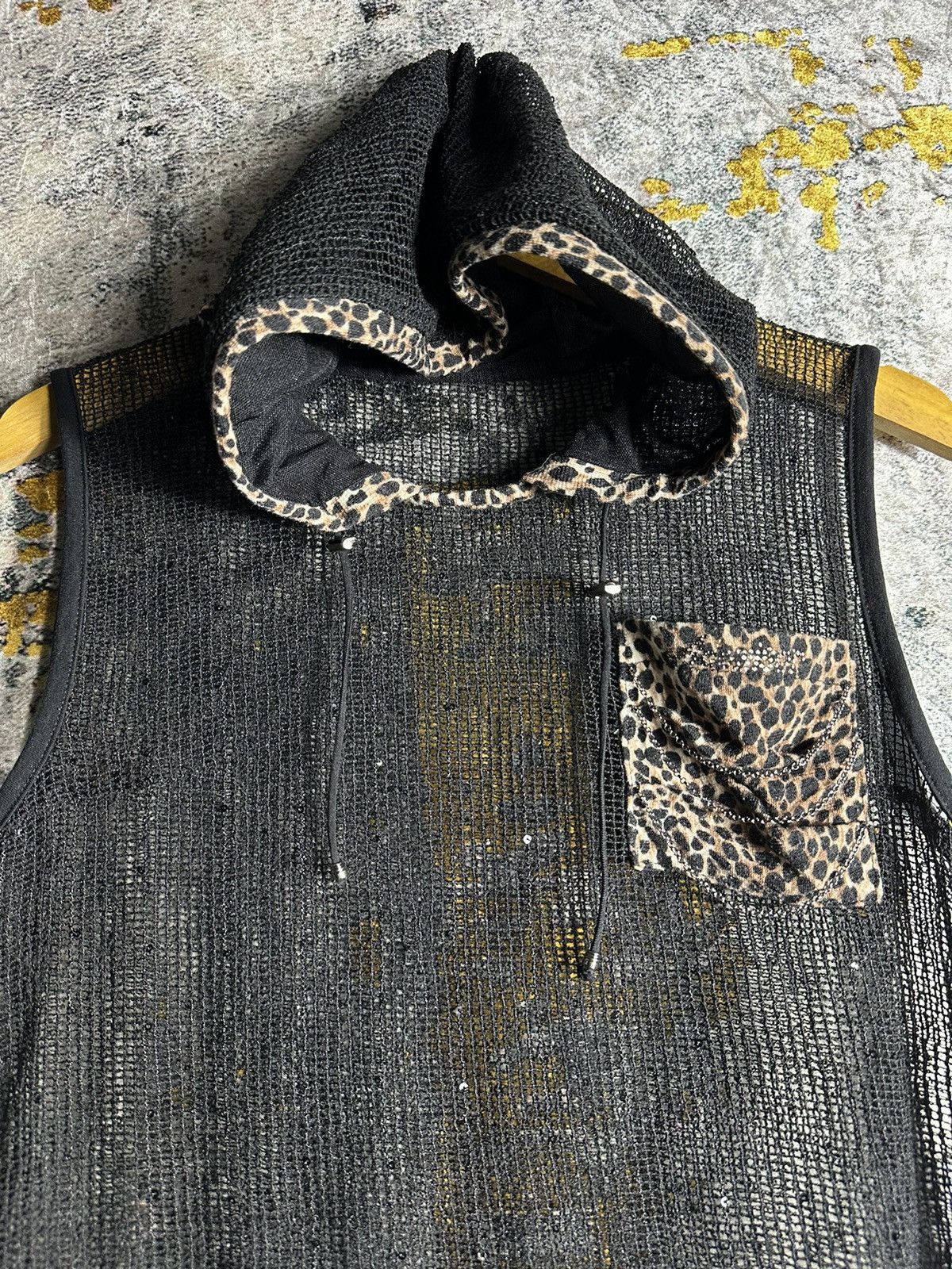 Japanese Brand × Vintage IF SIX WAS NINE LGB STYLE MESH LEOPARD HOODIE WITH POCKET Size US S / EU 44-46 / 1 - 5 Thumbnail
