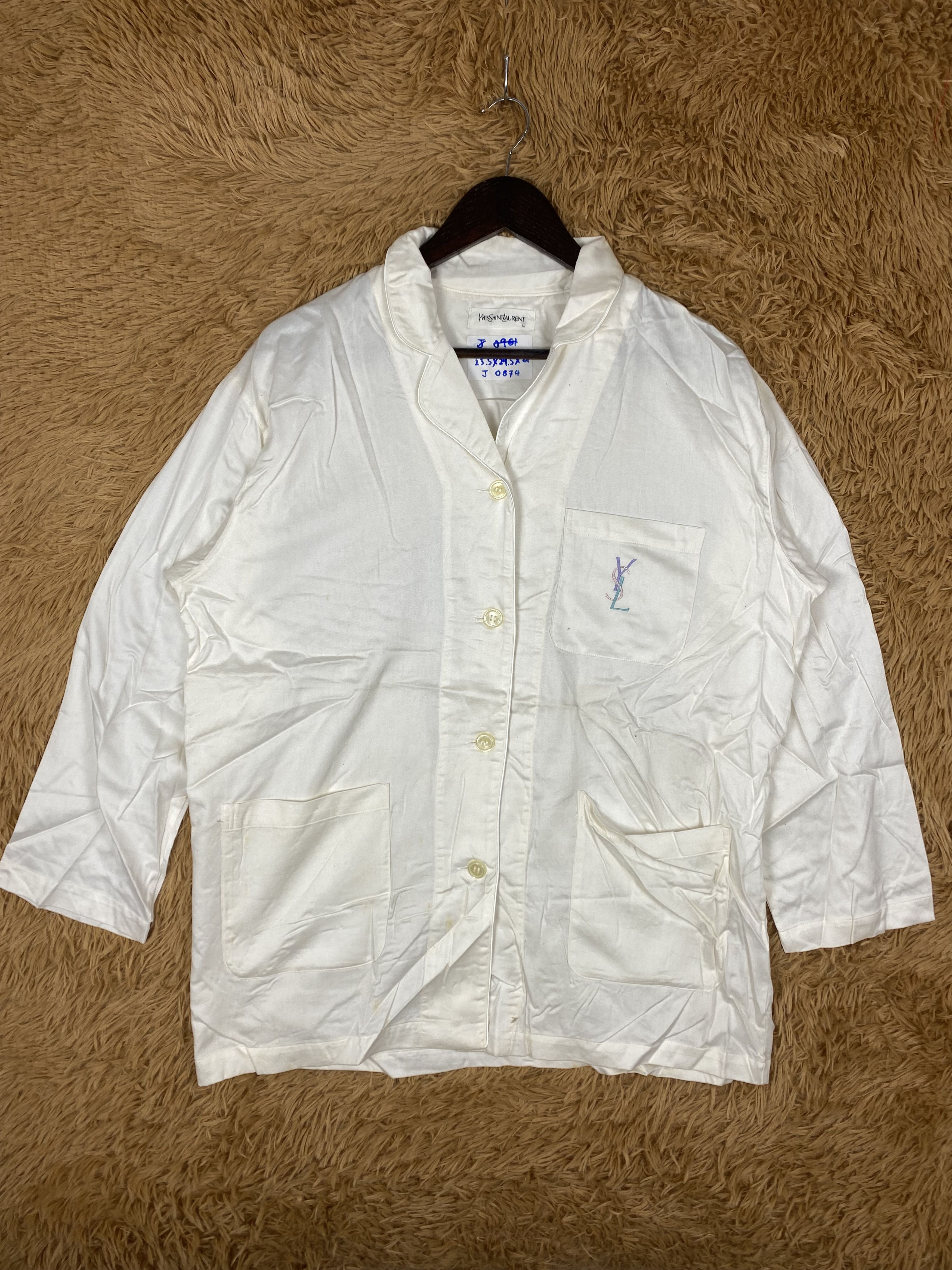 Yves Saint Laurent Vintage Yves Saint Laurent Button Jacket DJ0874 Size US L / EU 52-54 / 3 - 1 Thumbnail