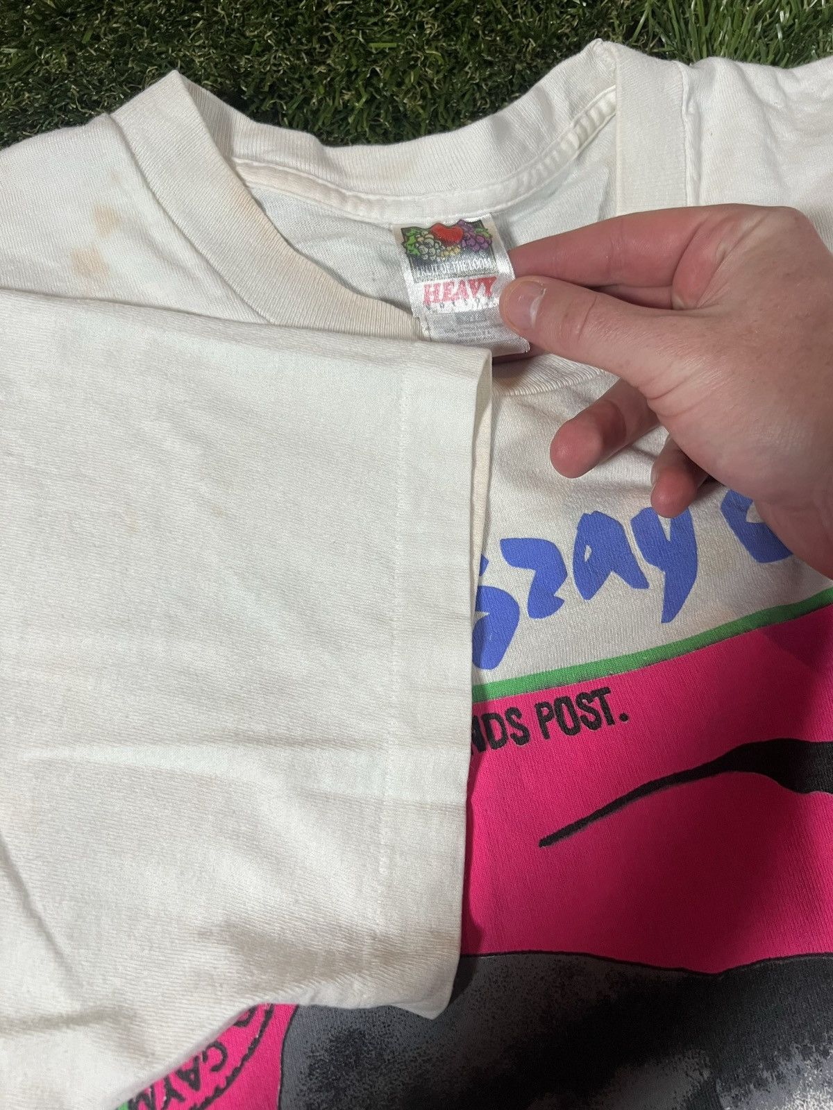 Vacation × Vintage Vintage 90s Vibrant Cayman Island Stingray Save Our Seas Tee Size US XXL / EU 58 / 5 - 4 Thumbnail