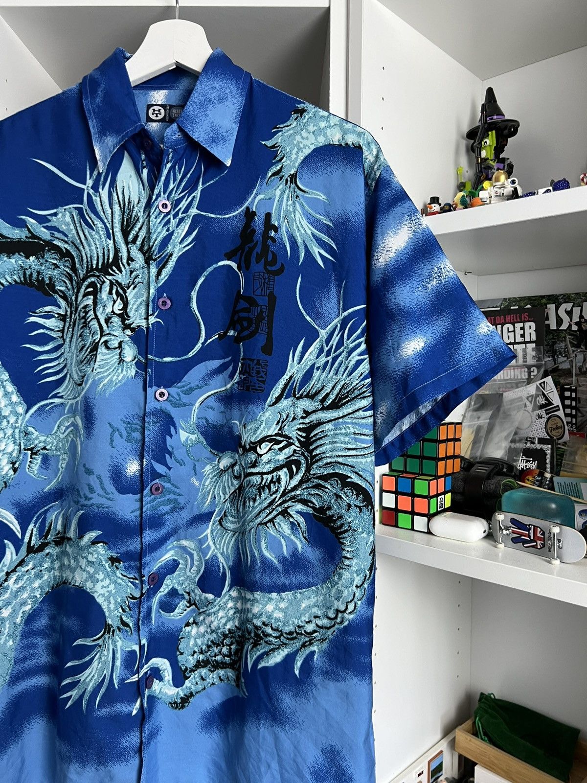 Other Vintage y2k Ricky Trailer Park boys dragon print shirt M 00s Size US M / EU 48-50 / 2 - 4 Thumbnail