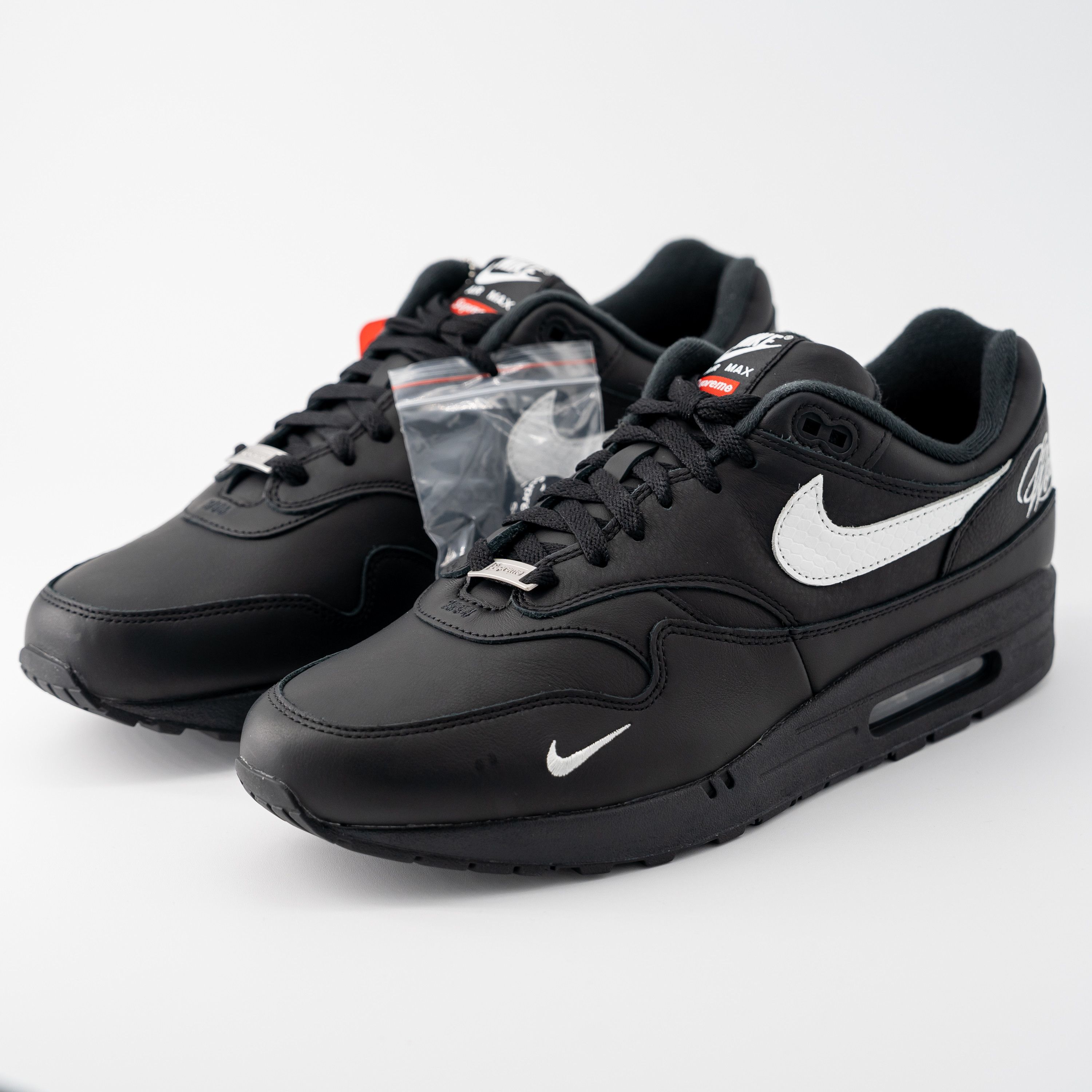 Nike 13 - Nike Supreme x Air Max 1 '87 SP Black White HF8813 001 Size US 13 / EU 46 - 1 Thumbnail