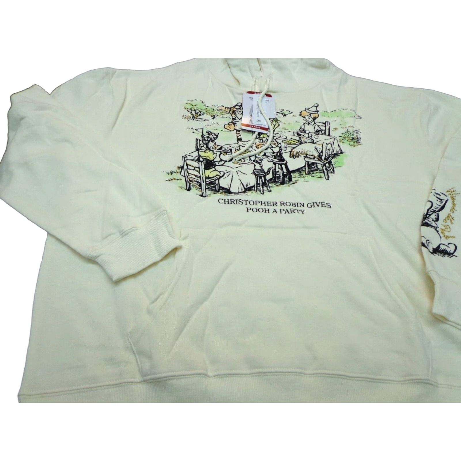 Disney Disney Winnie The Pooh & Friends Hoodie Sweatshirt Womens XL Ivory Pullover Front Pouch NEW Size XL / US 12-14 / IT 48-50 - 1 Thumbnail