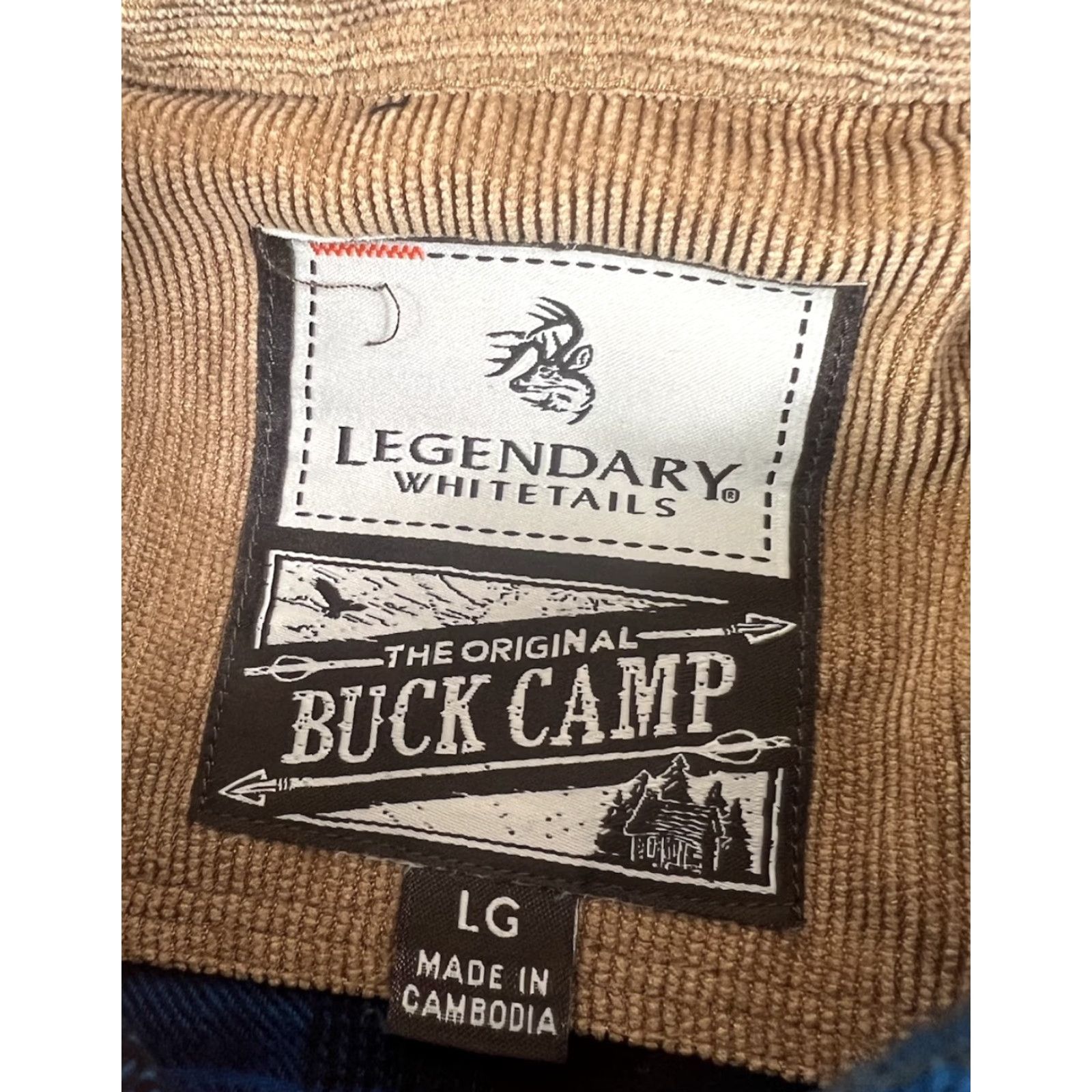 Vintage VINTAGE Legendary Whitetails The Original Buck Camp Plaid Blue Flannel Shirt Mens Large Size US L / EU 52-54 / 3 - 5 Thumbnail