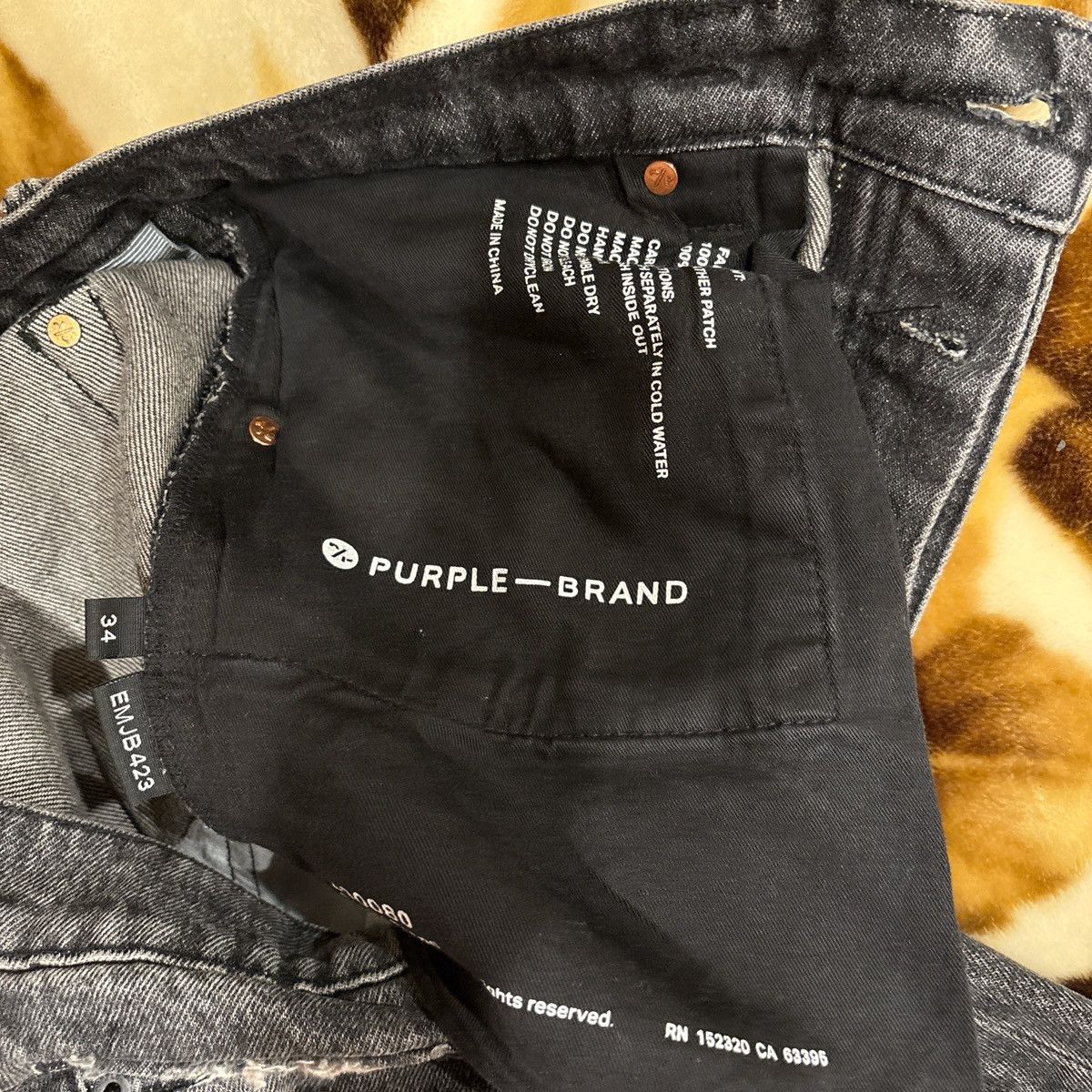 Purple Brand Black Purple Brand embroidered Size US 34 / EU 50 - 4 Thumbnail