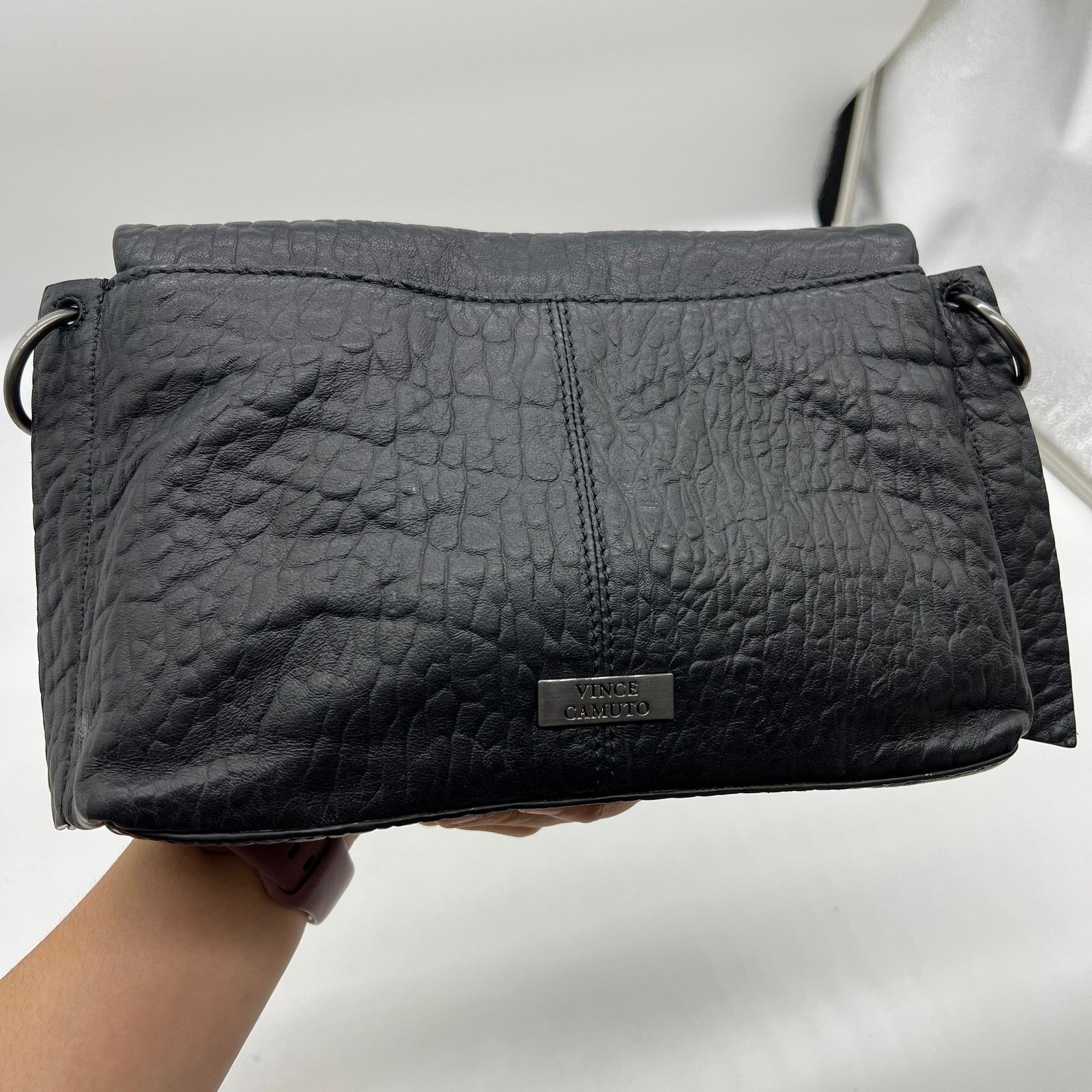 Other Vince Camuto Bubble Lamb Leather Livy Crossbody Bags Black Size ONE SIZE - 2 Thumbnail