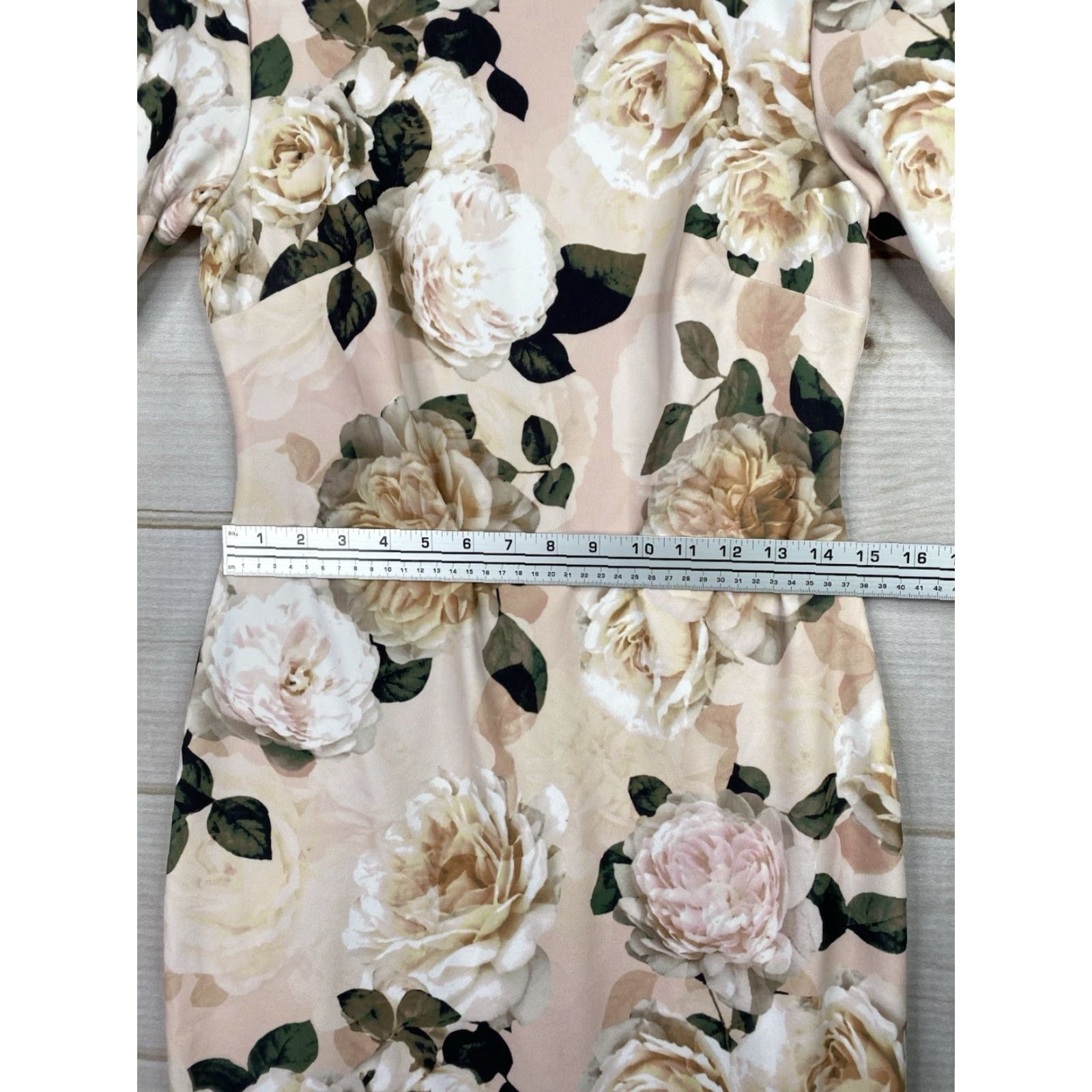 Calvin Klein Calvin Klein Dress 6 Floral Pink Scuba Neoprene Stretch Bell Sleeve Sheath Dress Mid-Length Pink Floral Sleeves 3/4 Women Mens? Size M / US 6-8 / IT 42-44 - 6 Thumbnail