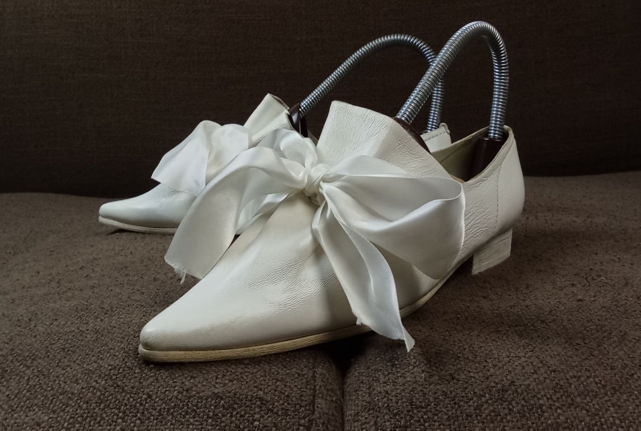 Uma Wang UMA WANG - s/s'14 - Ribbon Lace Silk - Pointed toe - Leather Size US 4 / IT 34 - 6 Thumbnail