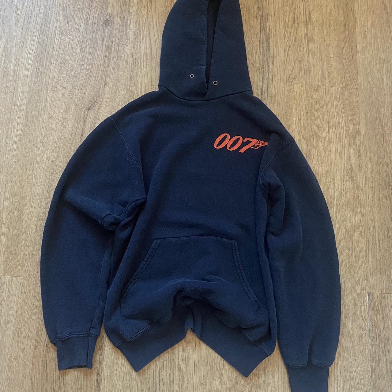 Fruit Of The Loom Black and orange James Bond hoodie #Bond Boxy Size US S / EU 44-46 / 1 - 1 Thumbnail