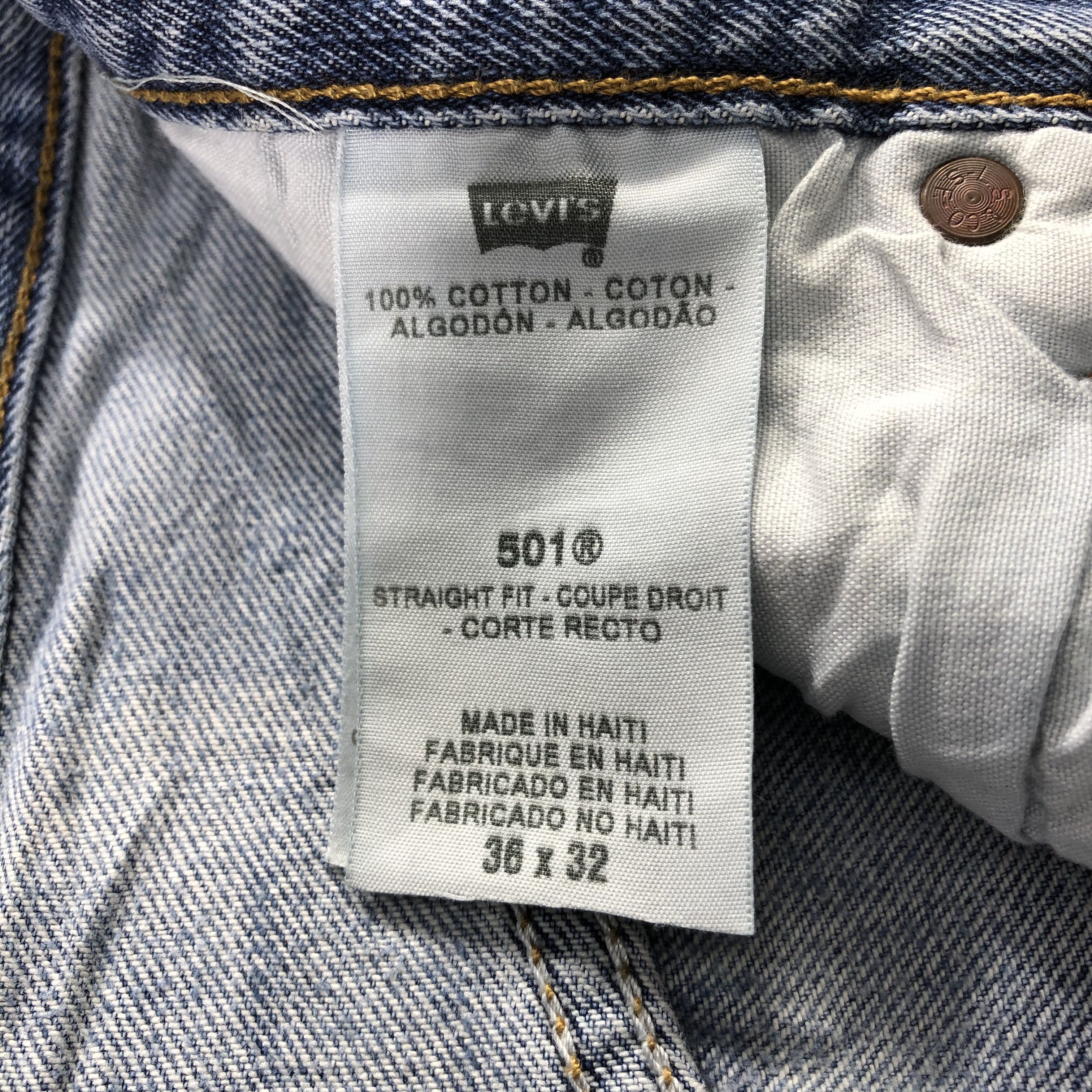 Levi's Vintage Distress Levis 501 Jeans-JM2114 Size US 36 / EU 52 - 10 Thumbnail