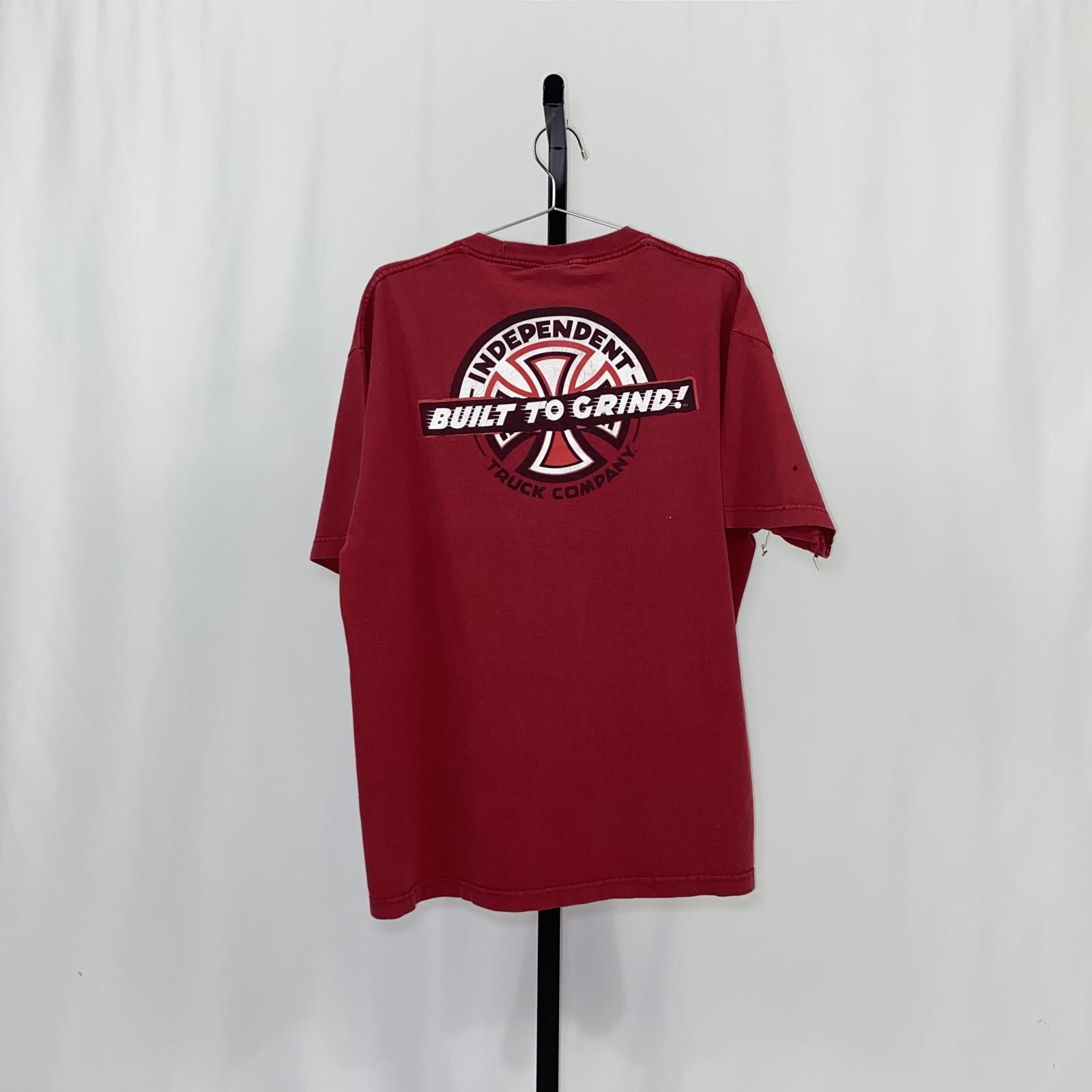 Independent Truck Co. Independent 'Built to Grind!' Vintage Red T-Shirt Size US XL / EU 56 / 4 - 2 Thumbnail