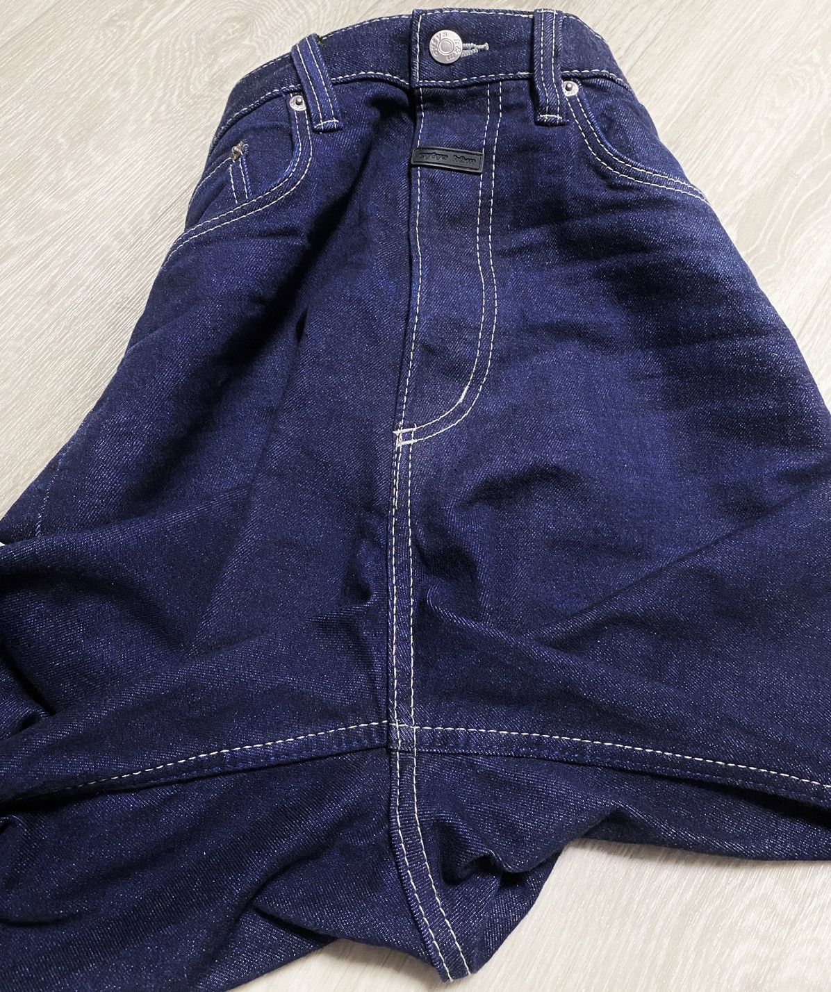 Eytys Unisex Eytys H&M Red Selvedge Navy Cotton Heavy Denim Jeans Size US 28 / EU 44 - 23 Thumbnail
